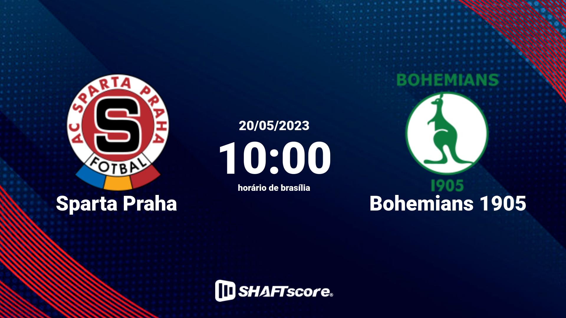 Estatísticas do jogo Sparta Praha vs Bohemians 1905 20.05 10:00