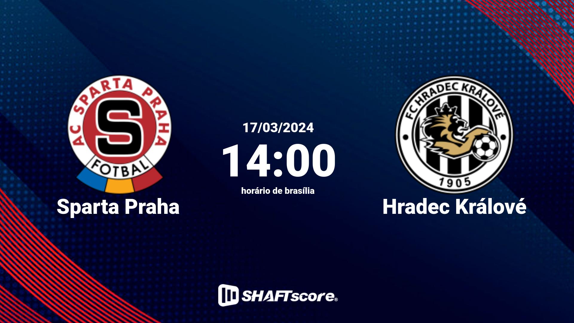 Estatísticas do jogo Sparta Praha vs Hradec Králové 17.03 14:00