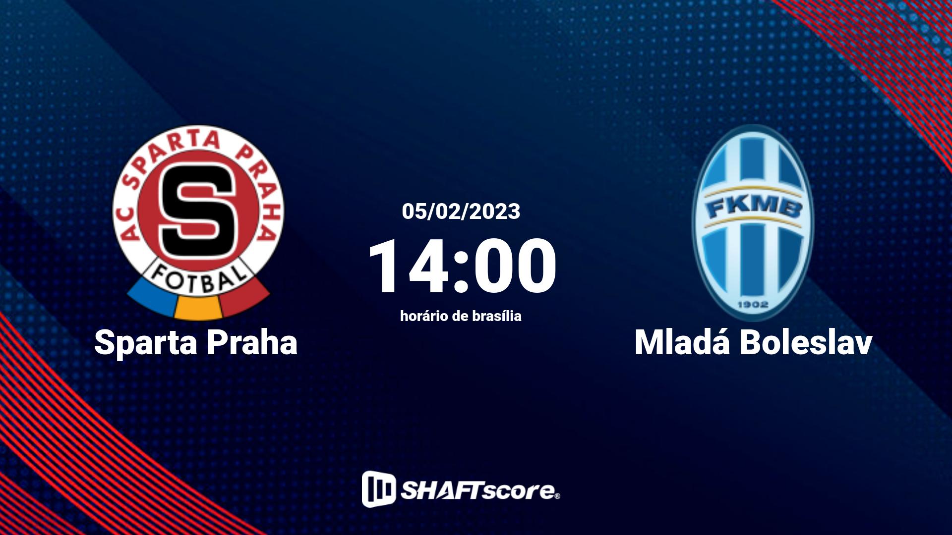 Estatísticas do jogo Sparta Praha vs Mladá Boleslav 05.02 14:00