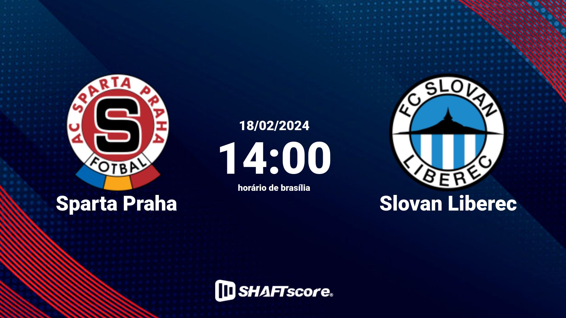 Estatísticas do jogo Sparta Praha vs Slovan Liberec 18.02 14:00