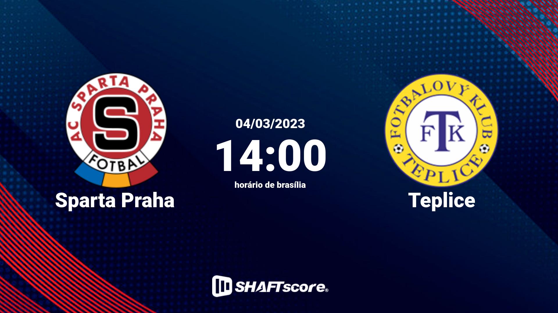 Estatísticas do jogo Sparta Praha vs Teplice 04.03 14:00