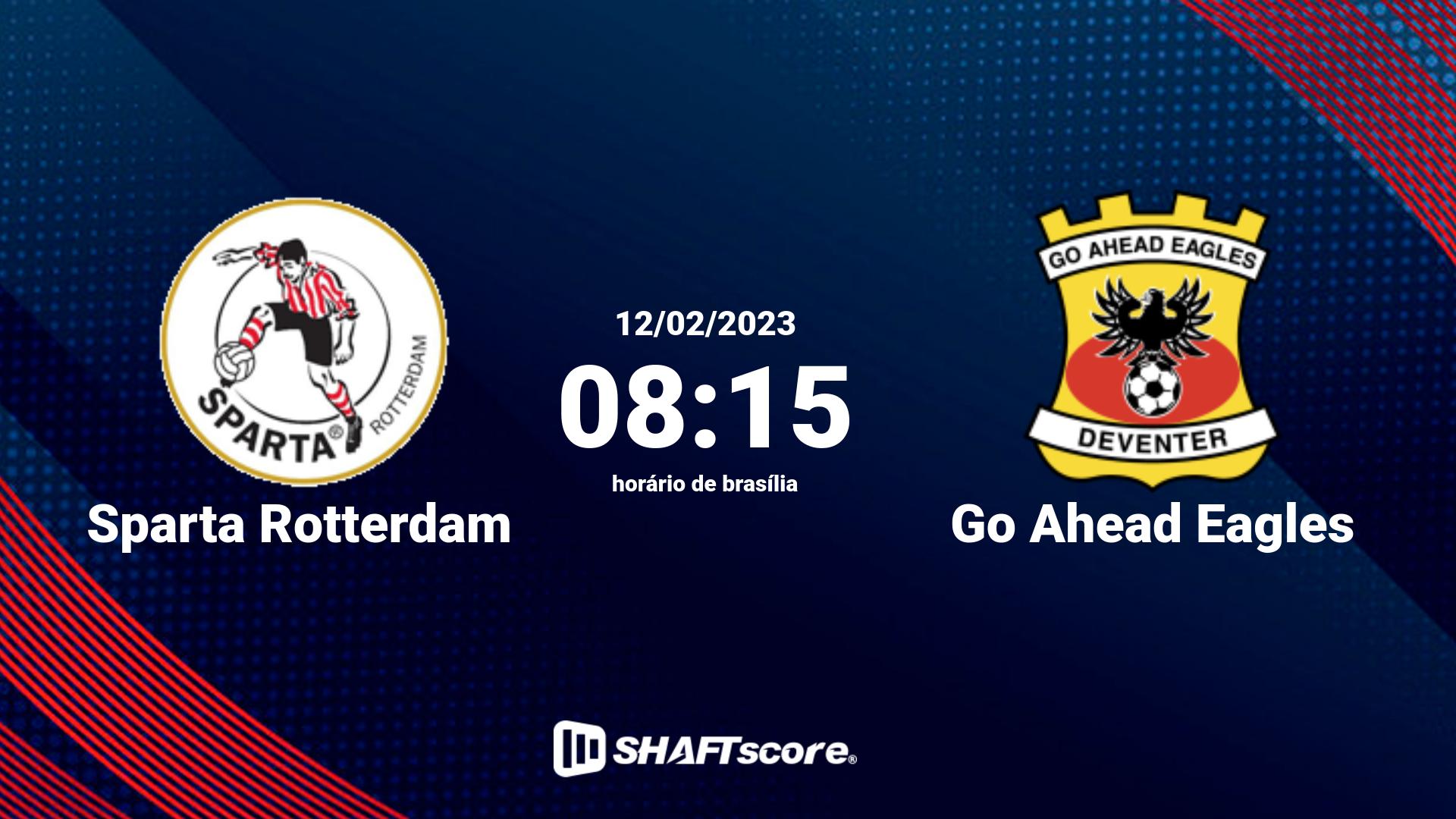 Estatísticas do jogo Sparta Rotterdam vs Go Ahead Eagles 12.02 08:15