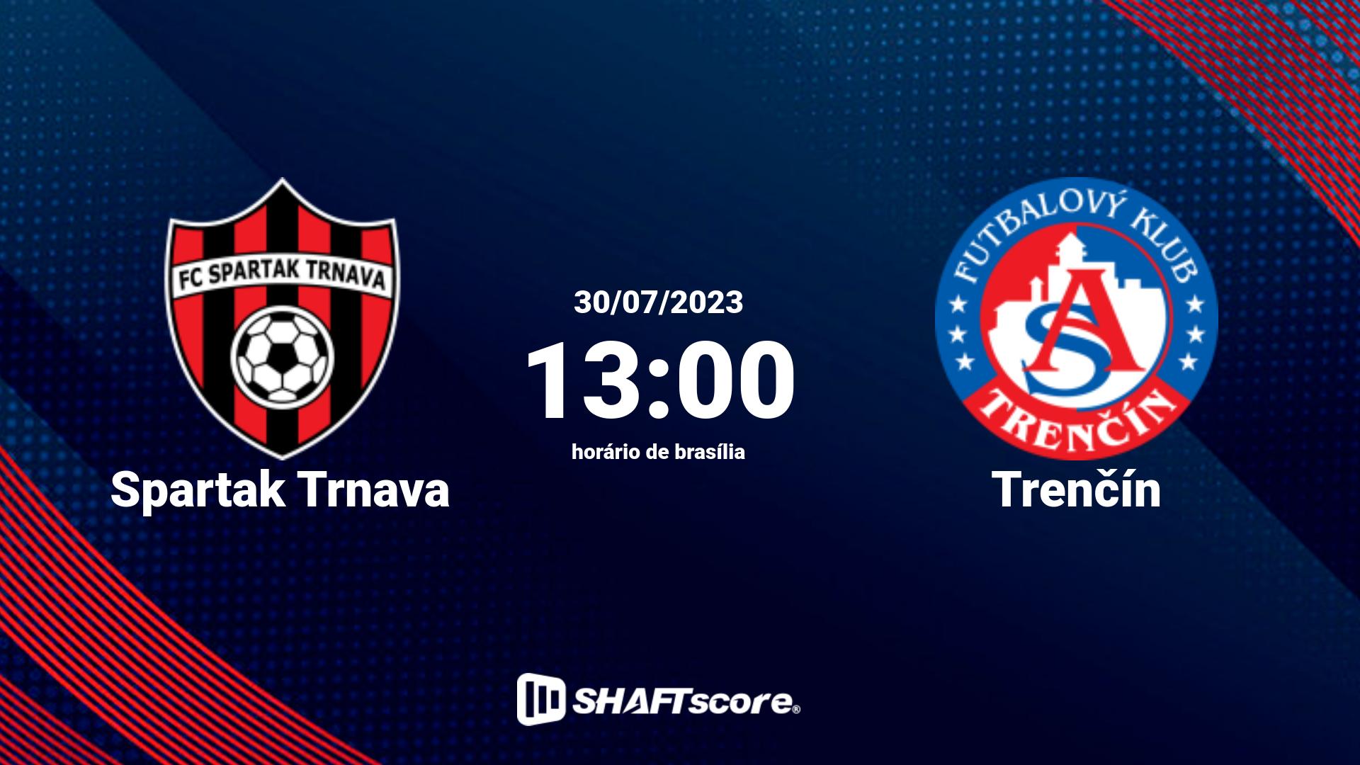 Estatísticas do jogo Spartak Trnava vs Trenčín 30.07 13:00