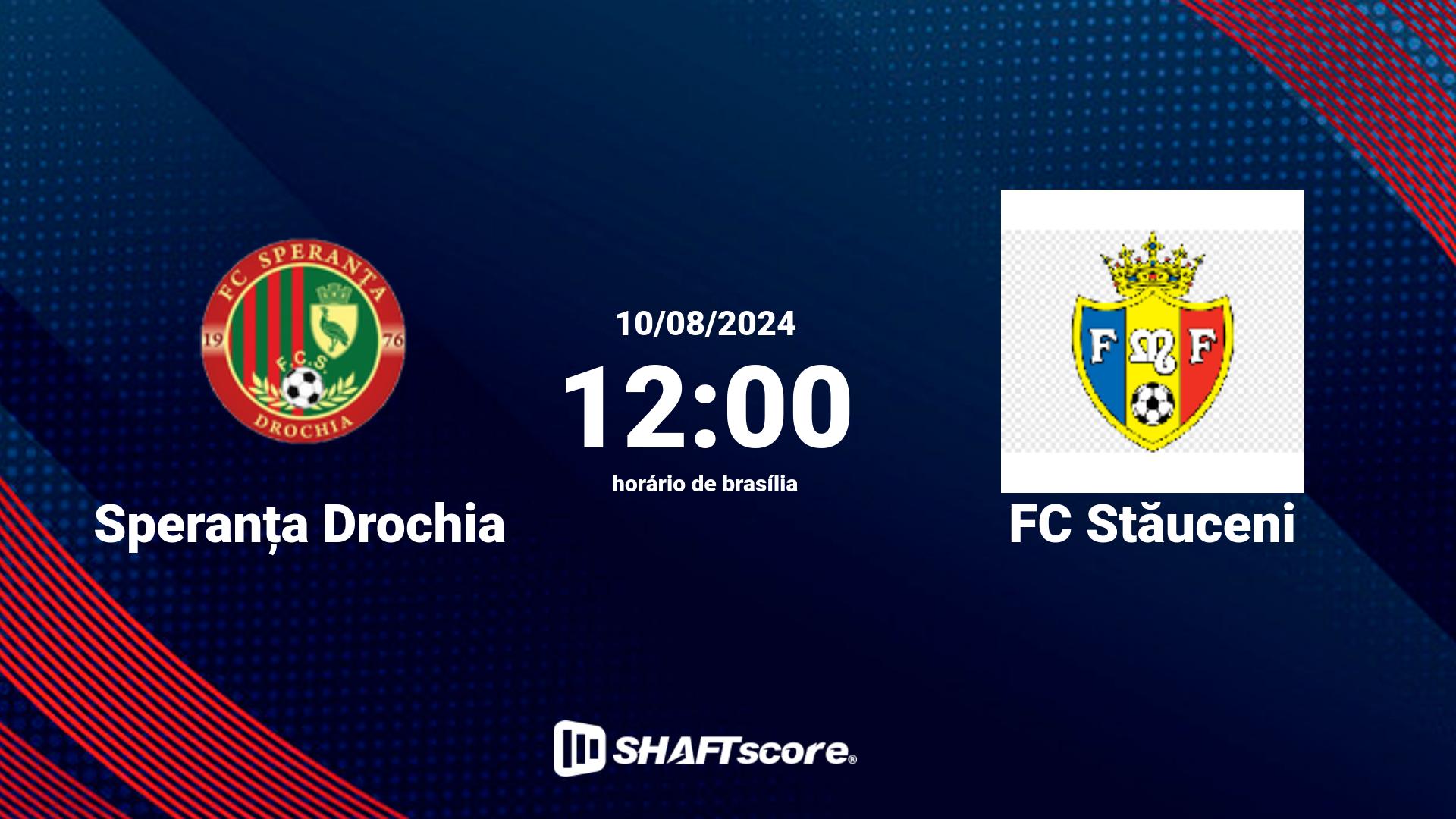 Estatísticas do jogo Speranța Drochia vs FC Stăuceni 10.08 12:00