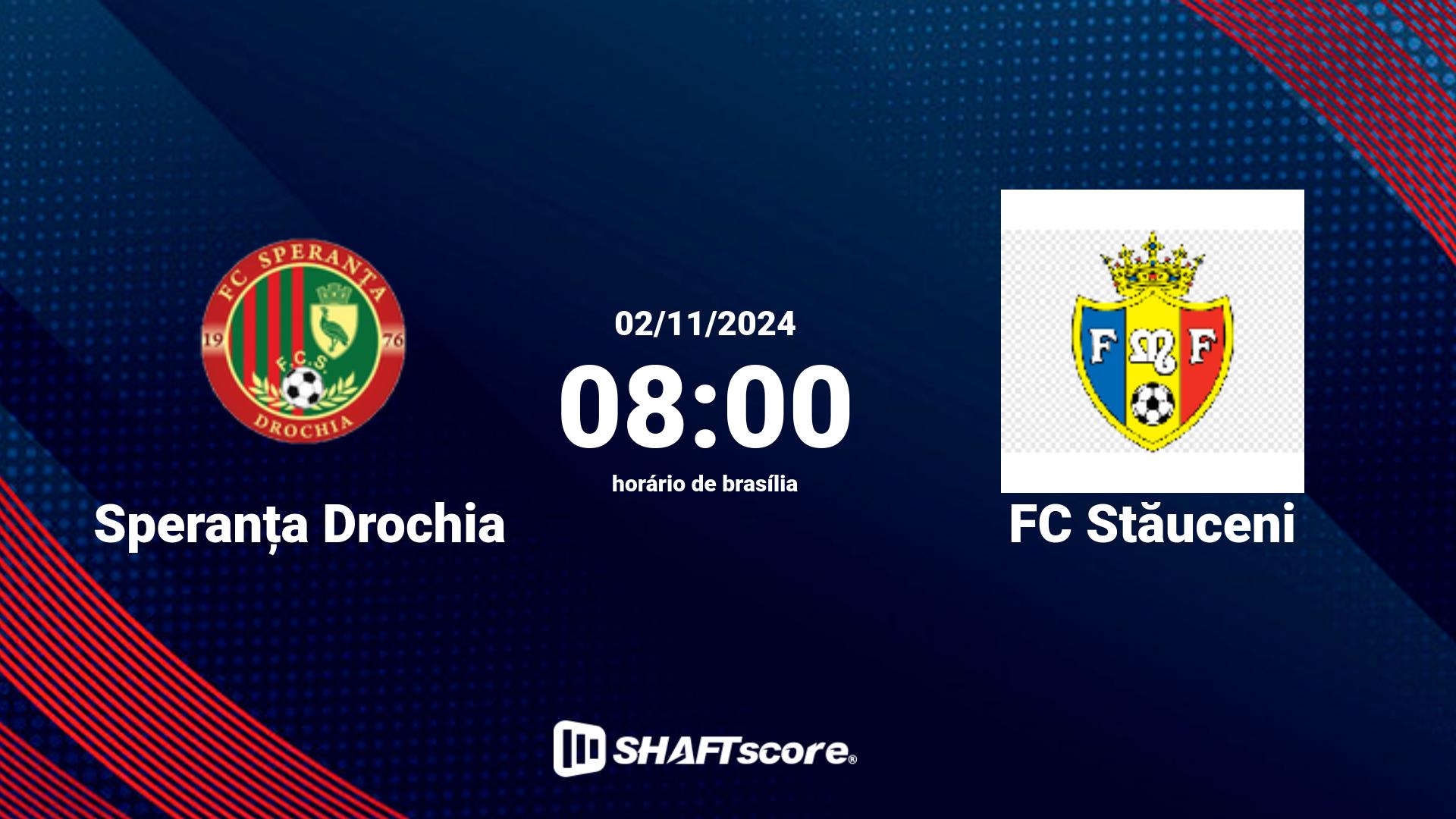 Estatísticas do jogo Speranța Drochia vs FC Stăuceni 02.11 08:00