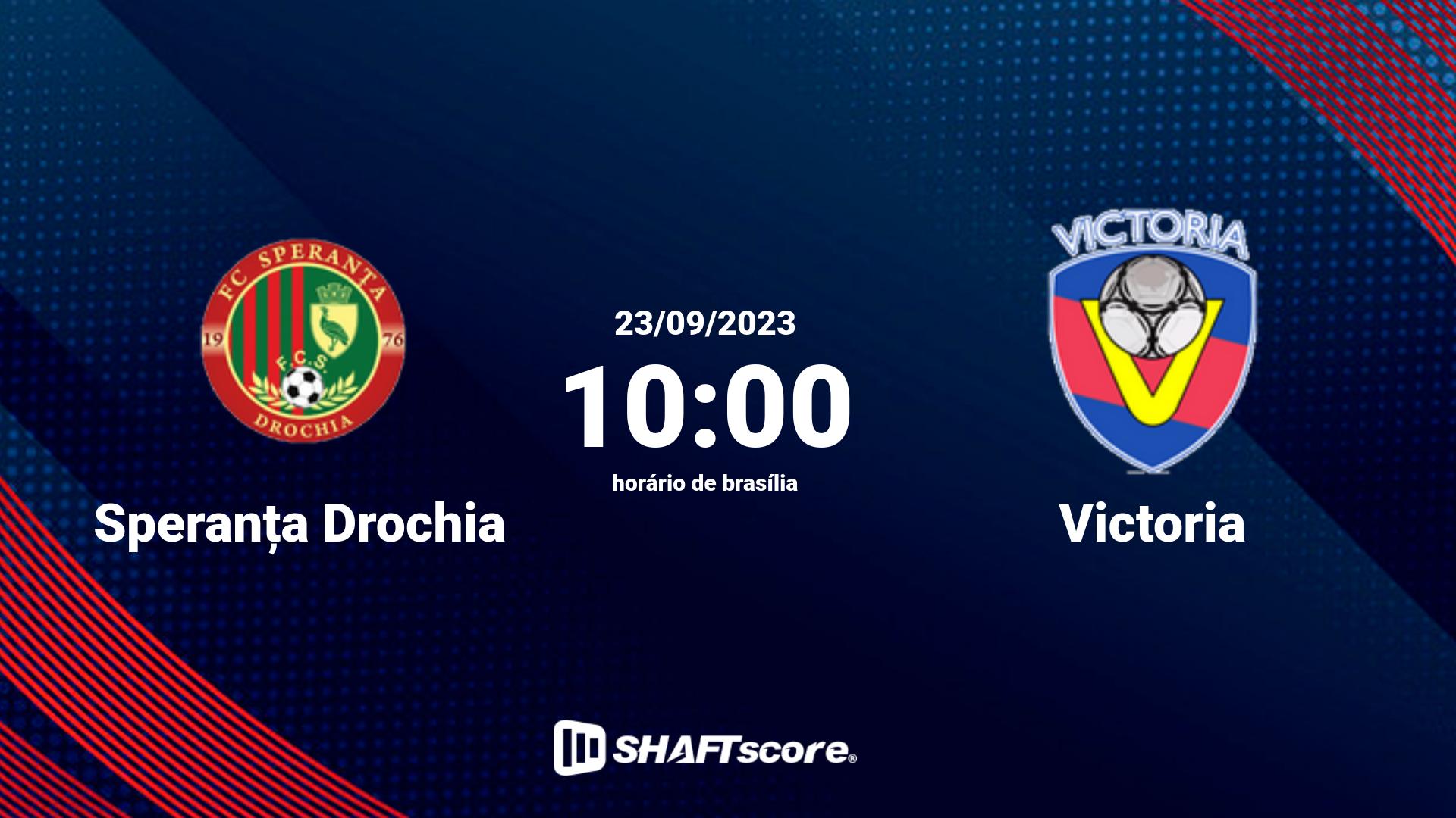 Estatísticas do jogo Speranța Drochia vs Victoria 23.09 10:00