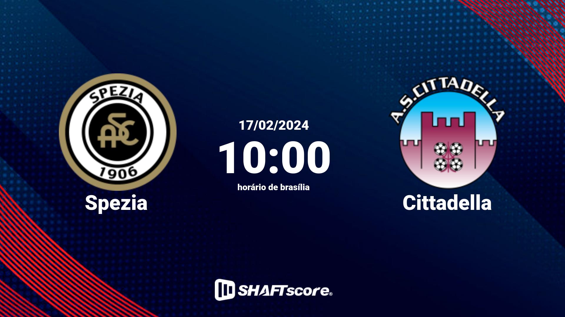 Estatísticas do jogo Spezia vs Cittadella 17.02 10:00