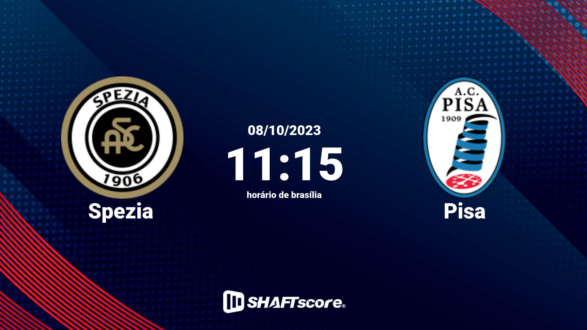 Estatísticas do jogo Spezia vs Pisa 08.10 11:15