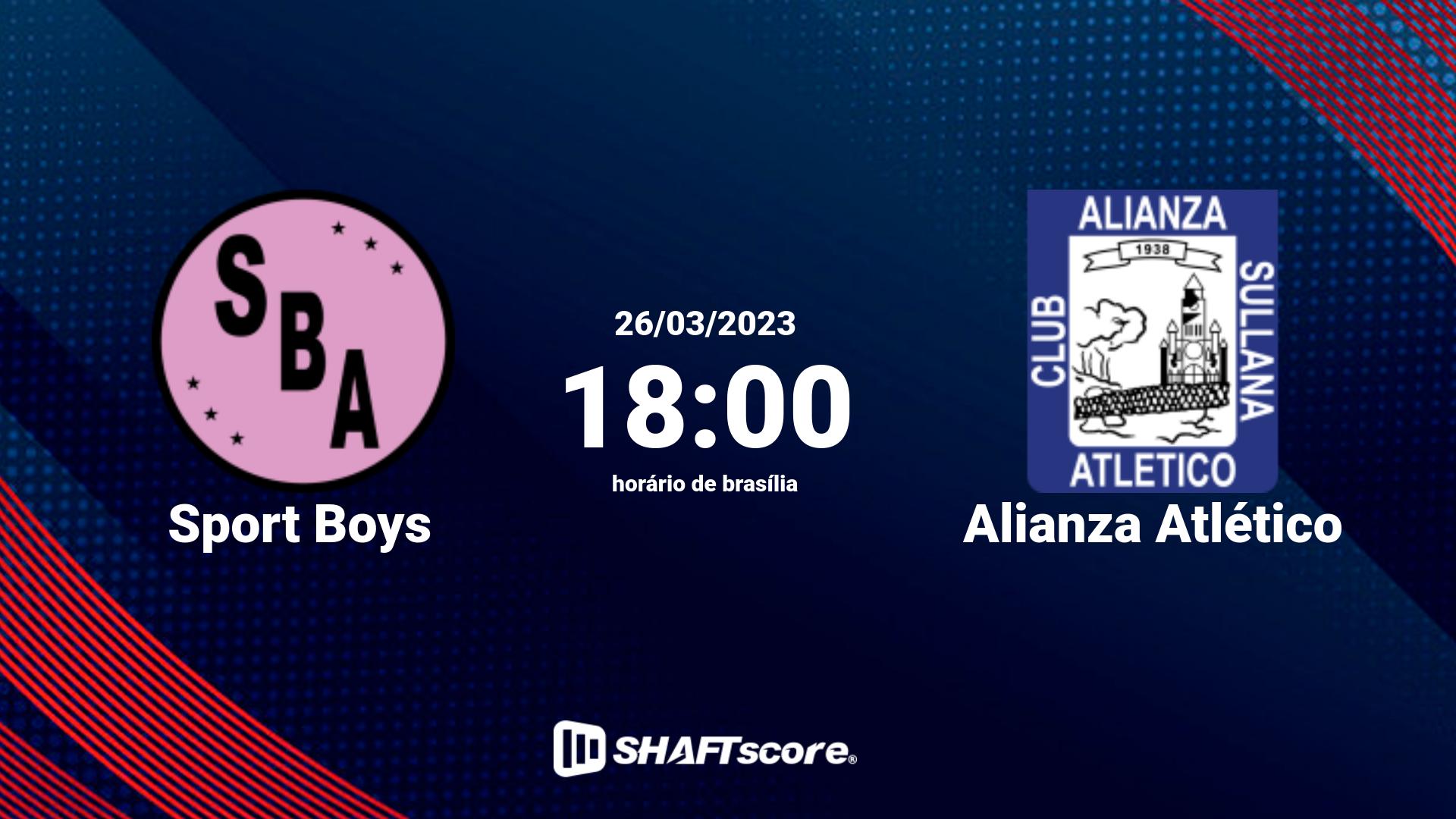 Estatísticas do jogo Sport Boys vs Alianza Atlético 26.03 18:00