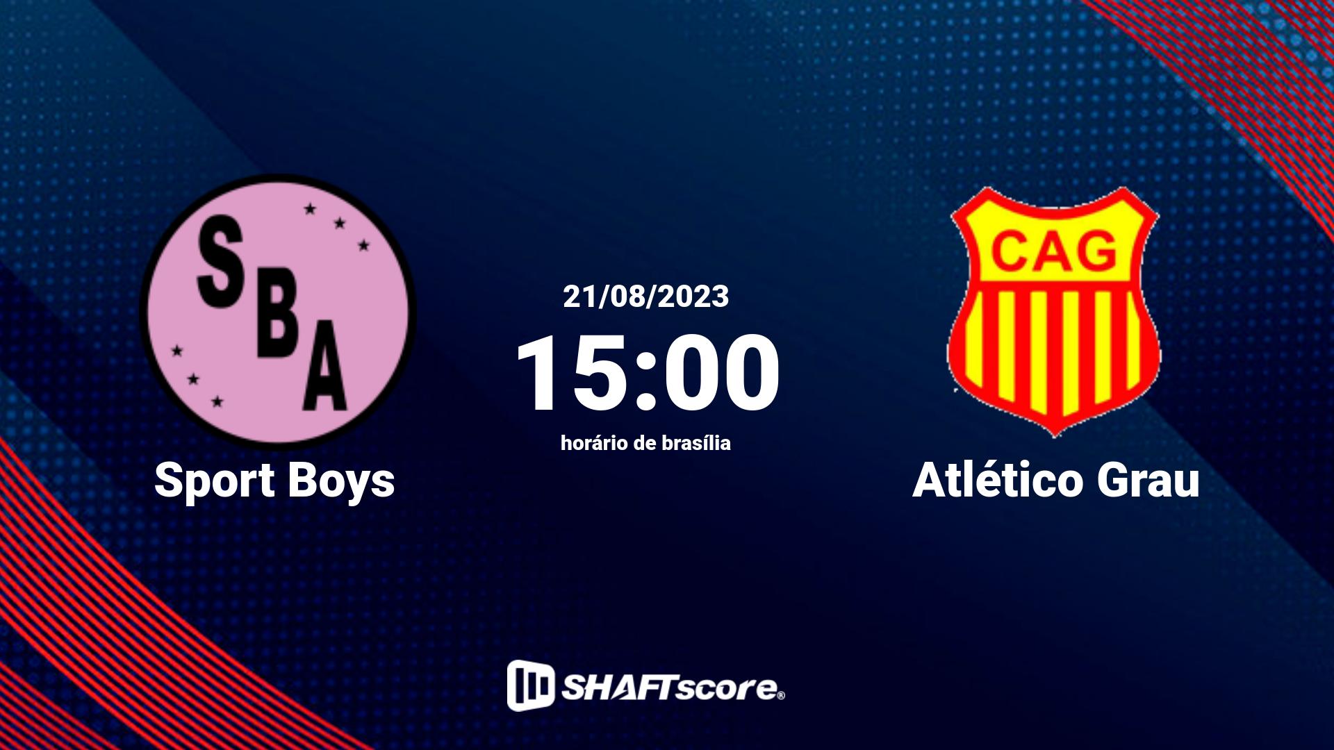 Estatísticas do jogo Sport Boys vs Atlético Grau 21.08 15:00