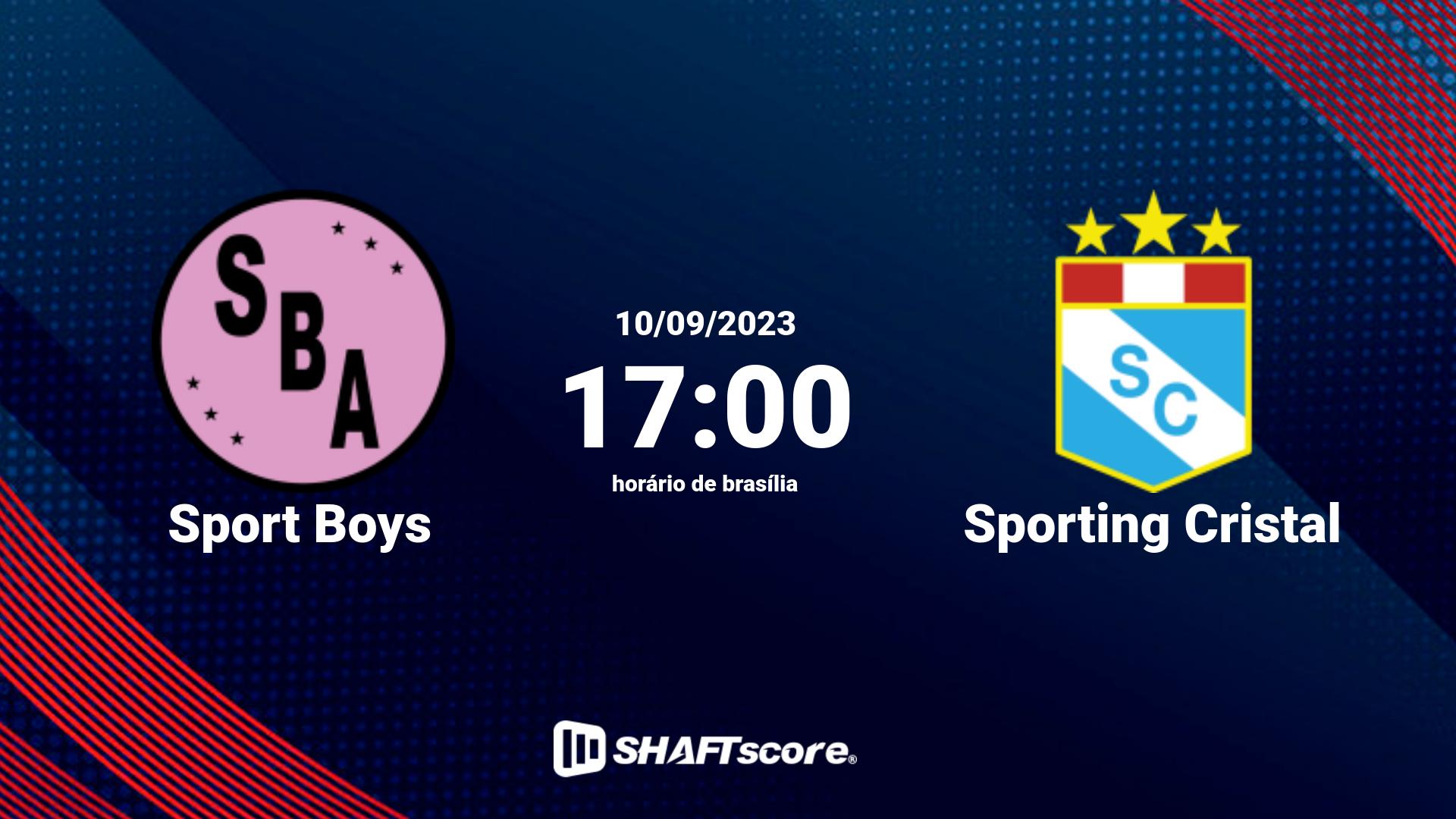 Estatísticas do jogo Sport Boys vs Sporting Cristal 10.09 17:00