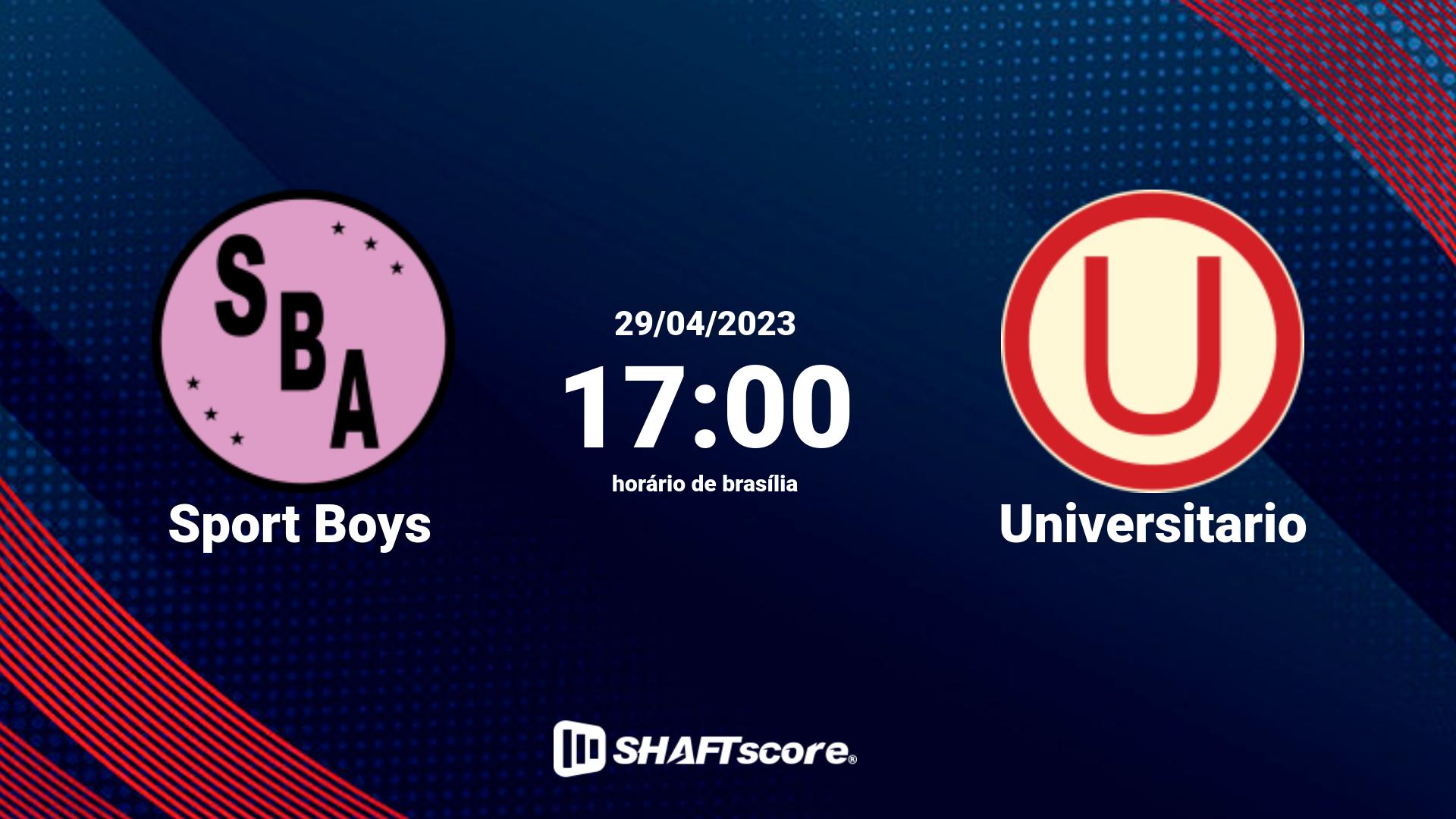 Estatísticas do jogo Sport Boys vs Universitario 29.04 17:00