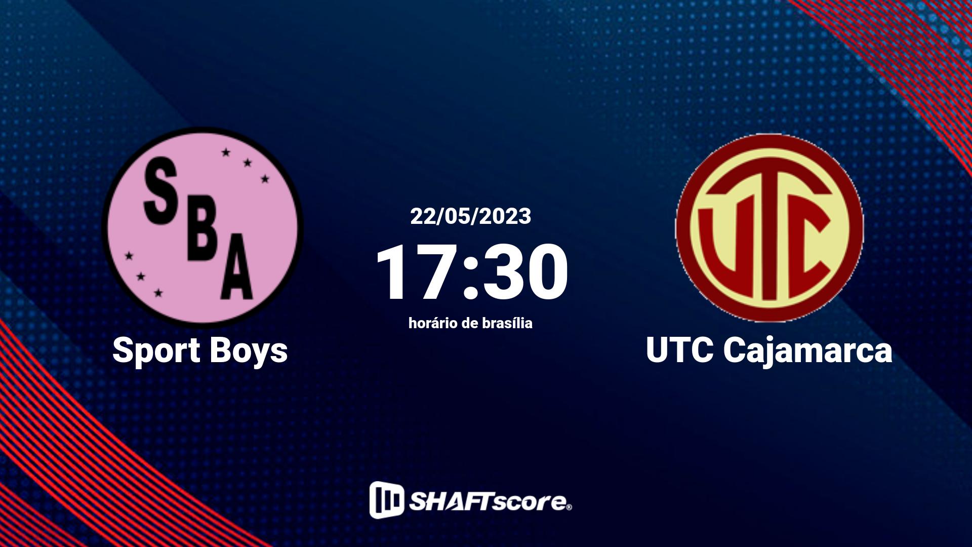 Estatísticas do jogo Sport Boys vs UTC Cajamarca 22.05 17:30