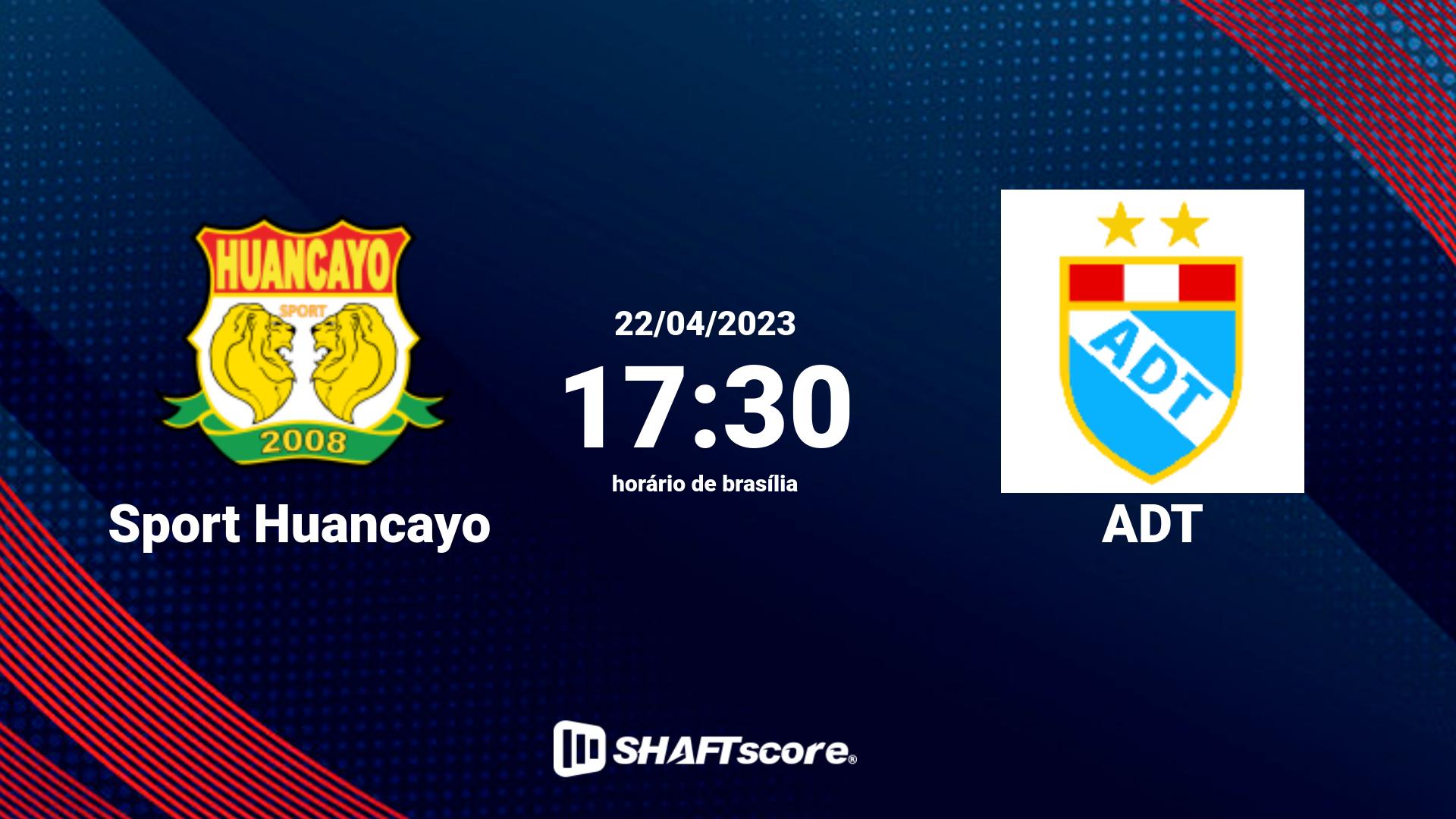 Estatísticas do jogo Sport Huancayo vs ADT 22.04 17:30