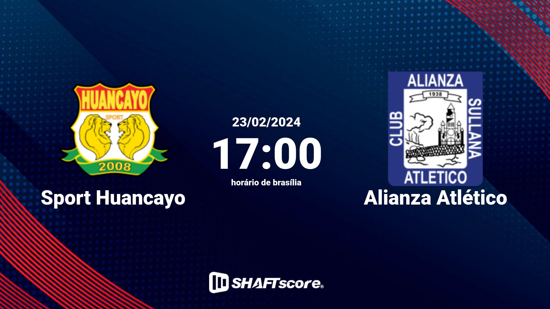 Estatísticas do jogo Sport Huancayo vs Alianza Atlético 23.02 17:00