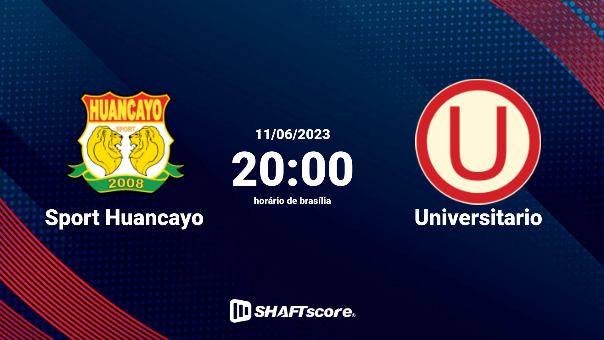 Estatísticas do jogo Sport Huancayo vs Universitario 11.06 20:00