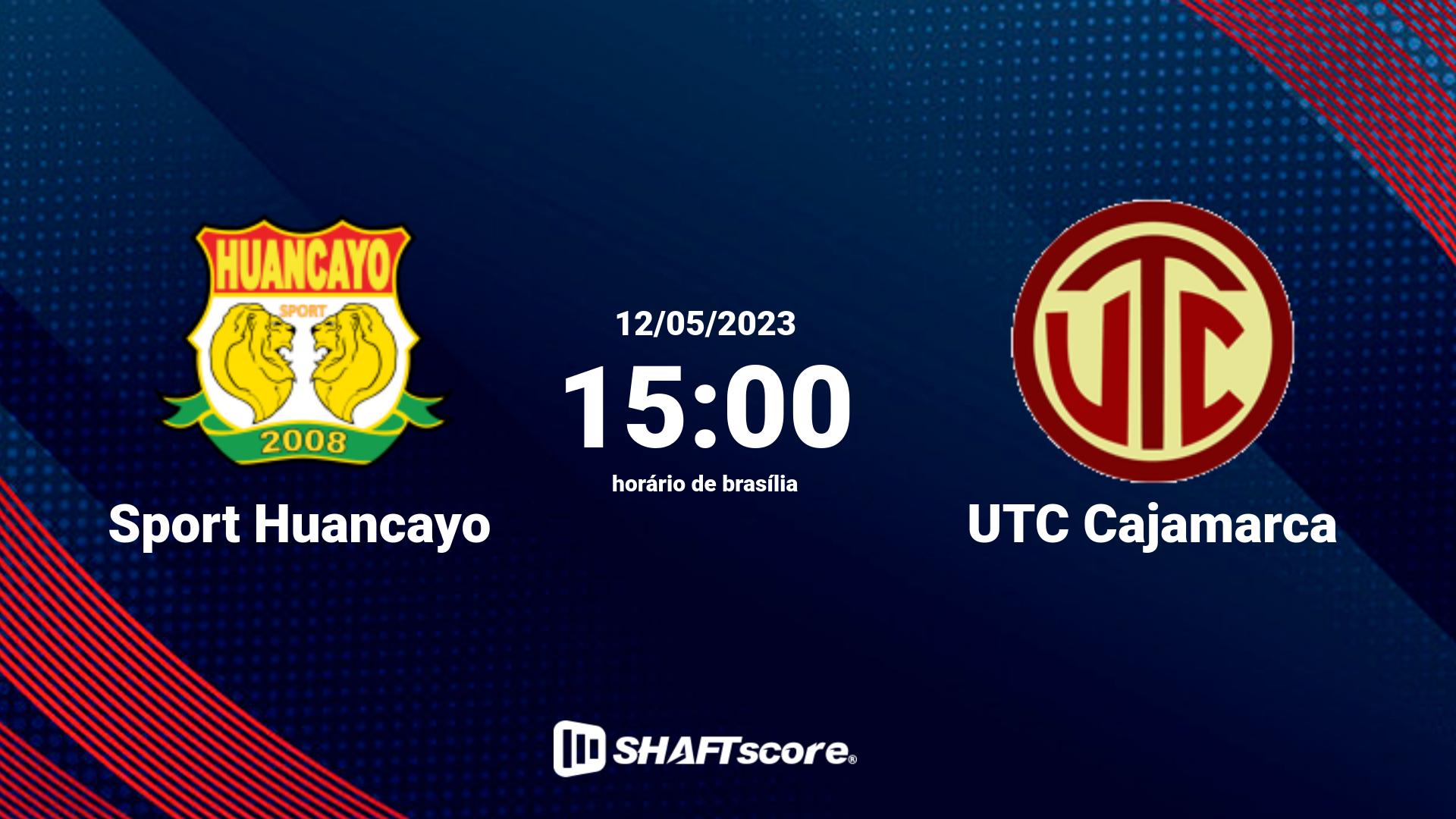 Estatísticas do jogo Sport Huancayo vs UTC Cajamarca 12.05 15:00