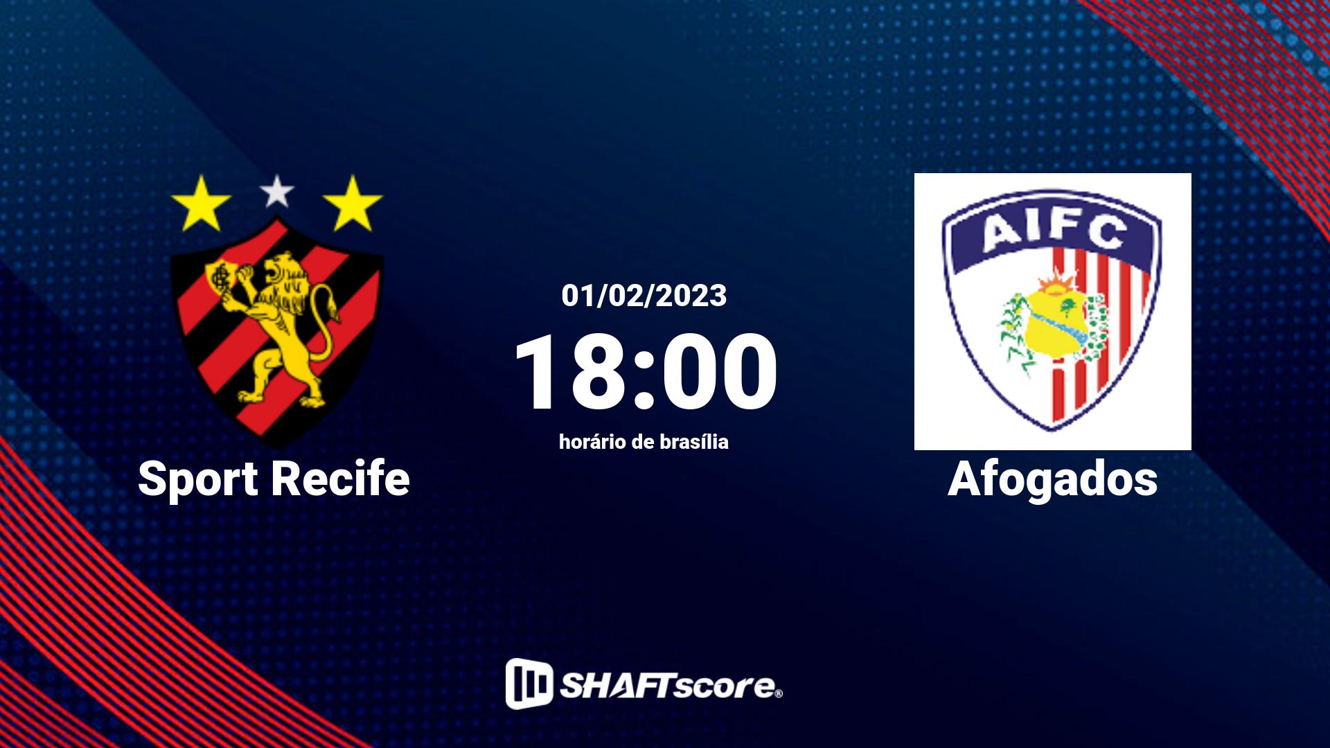 Estatísticas do jogo Sport Recife vs Afogados 01.02 18:00