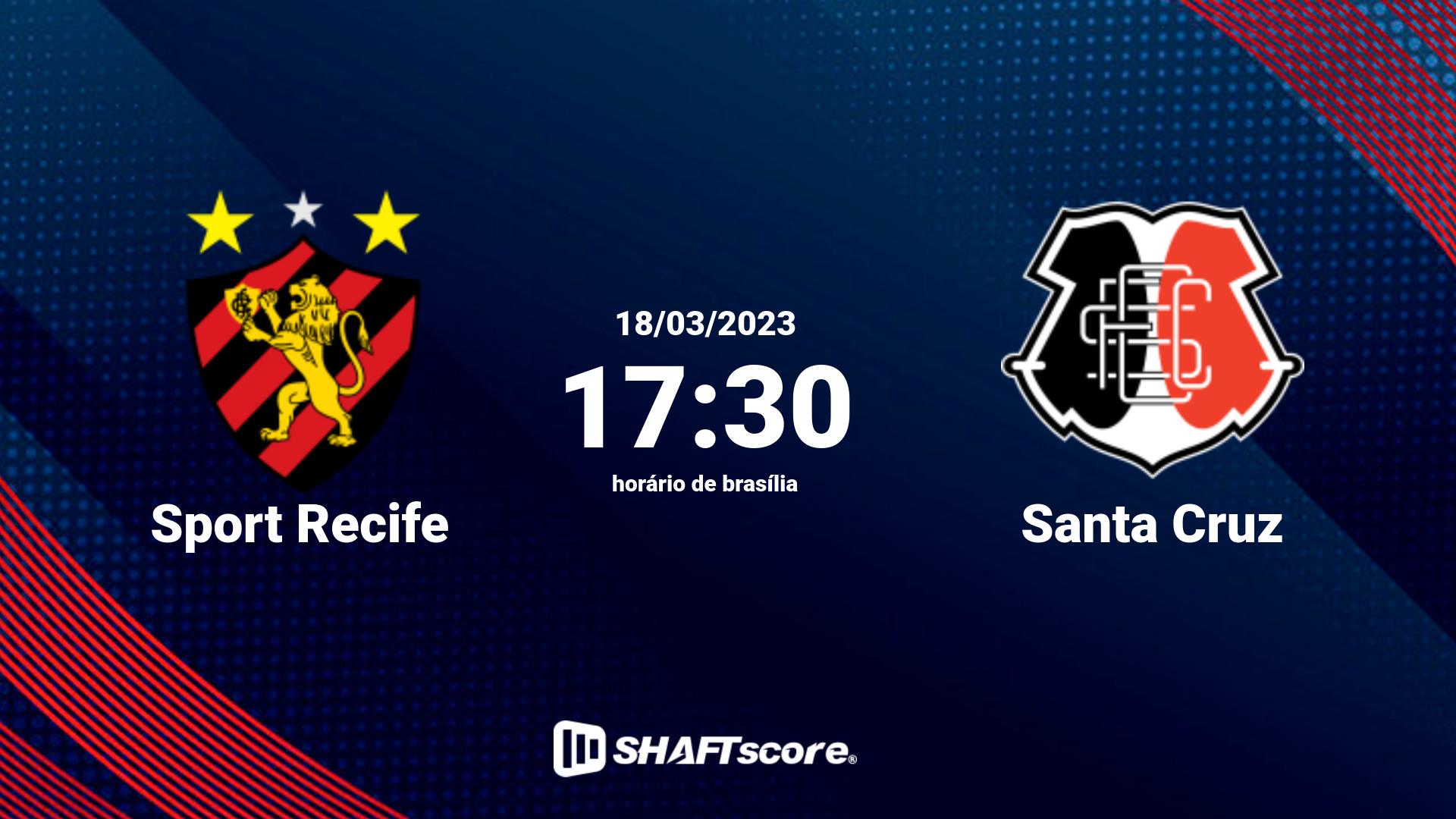 Estatísticas do jogo Sport Recife vs Santa Cruz 18.03 17:30