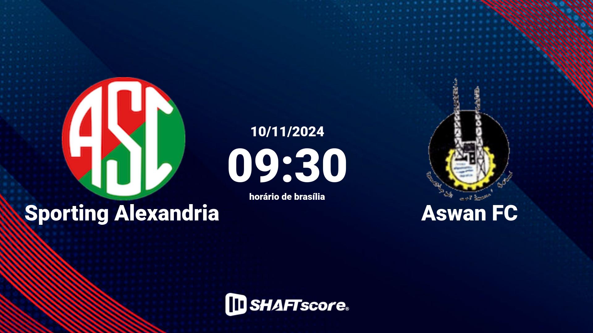 Estatísticas do jogo Sporting Alexandria vs Aswan FC 10.11 09:30