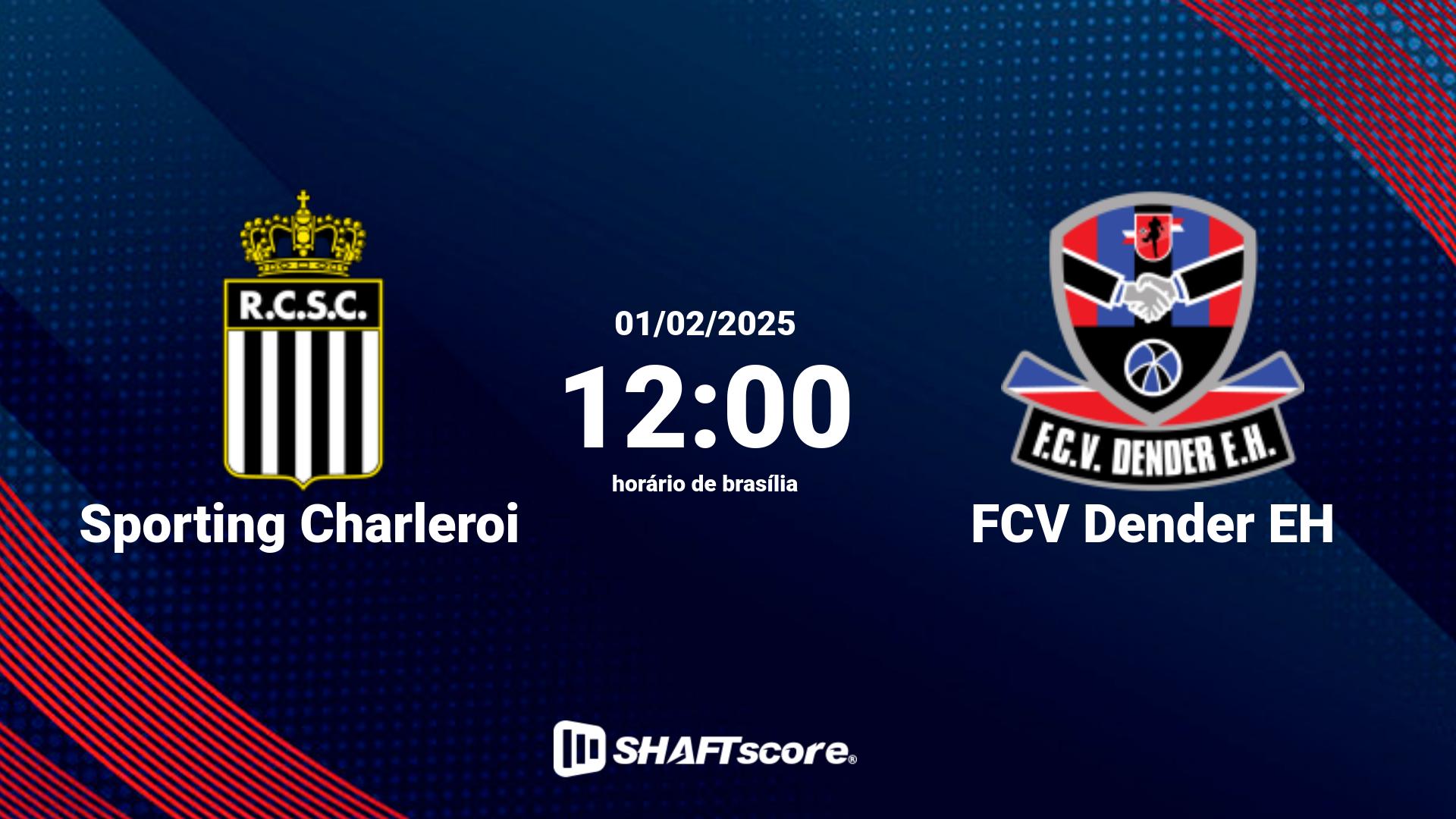 Estatísticas do jogo Sporting Charleroi vs FCV Dender EH 01.02 12:00