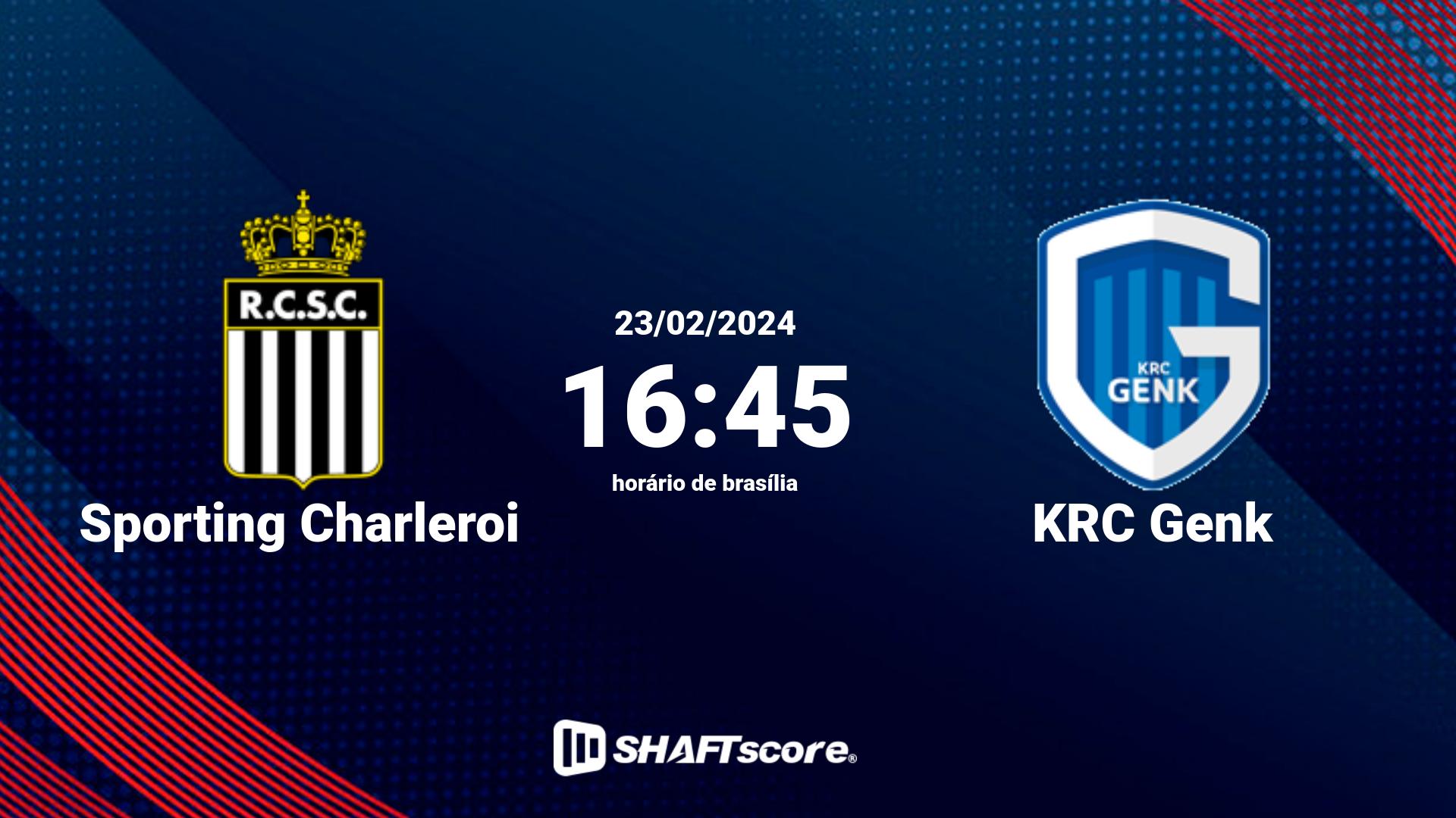 Estatísticas do jogo Sporting Charleroi vs KRC Genk 23.02 16:45