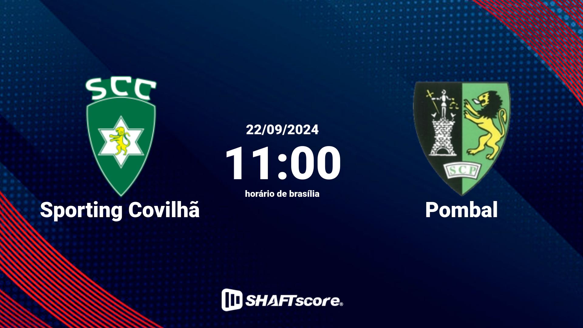 Estatísticas do jogo Sporting Covilhã vs Pombal 22.09 11:00