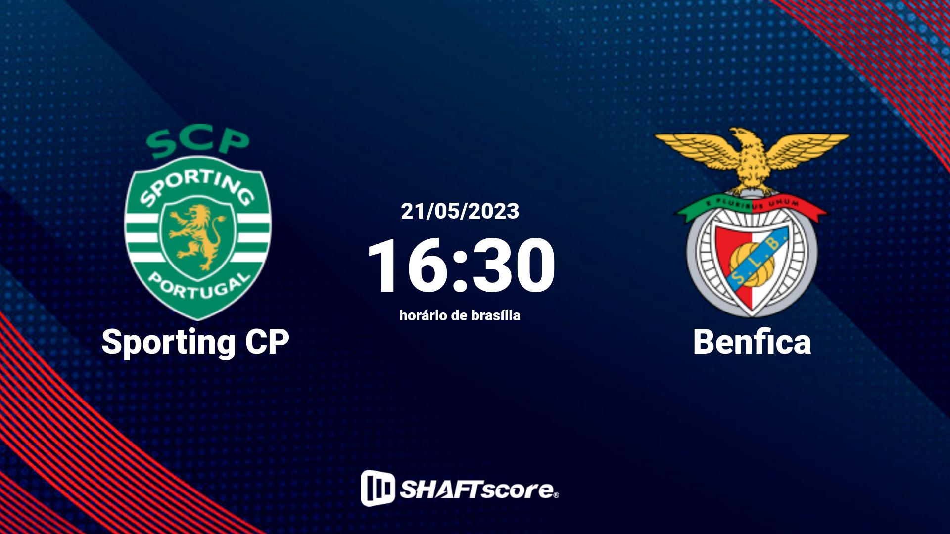 Estatísticas do jogo Sporting CP vs Benfica 21.05 16:30