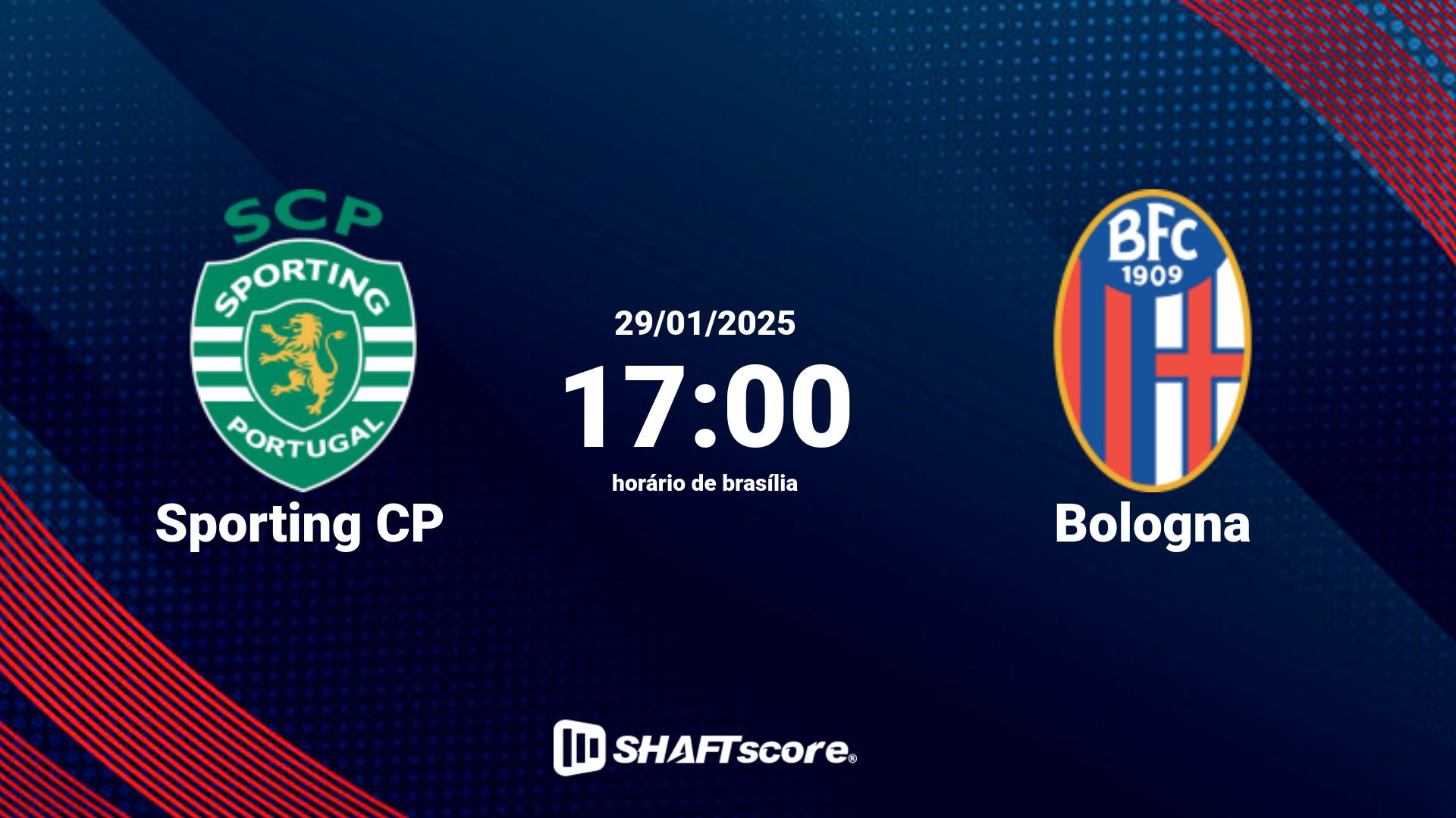 Estatísticas do jogo Sporting CP vs Bologna 29.01 17:00