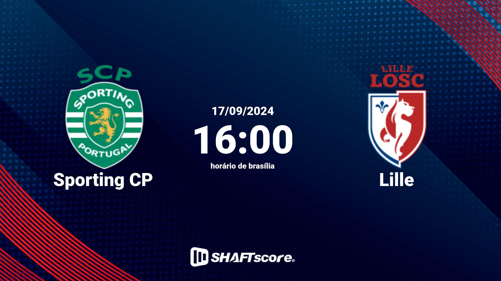 Estatísticas do jogo Sporting CP vs Lille 17.09 16:00