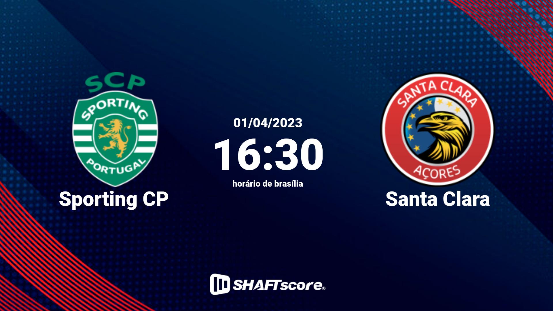 Estatísticas do jogo Sporting CP vs Santa Clara 01.04 16:30