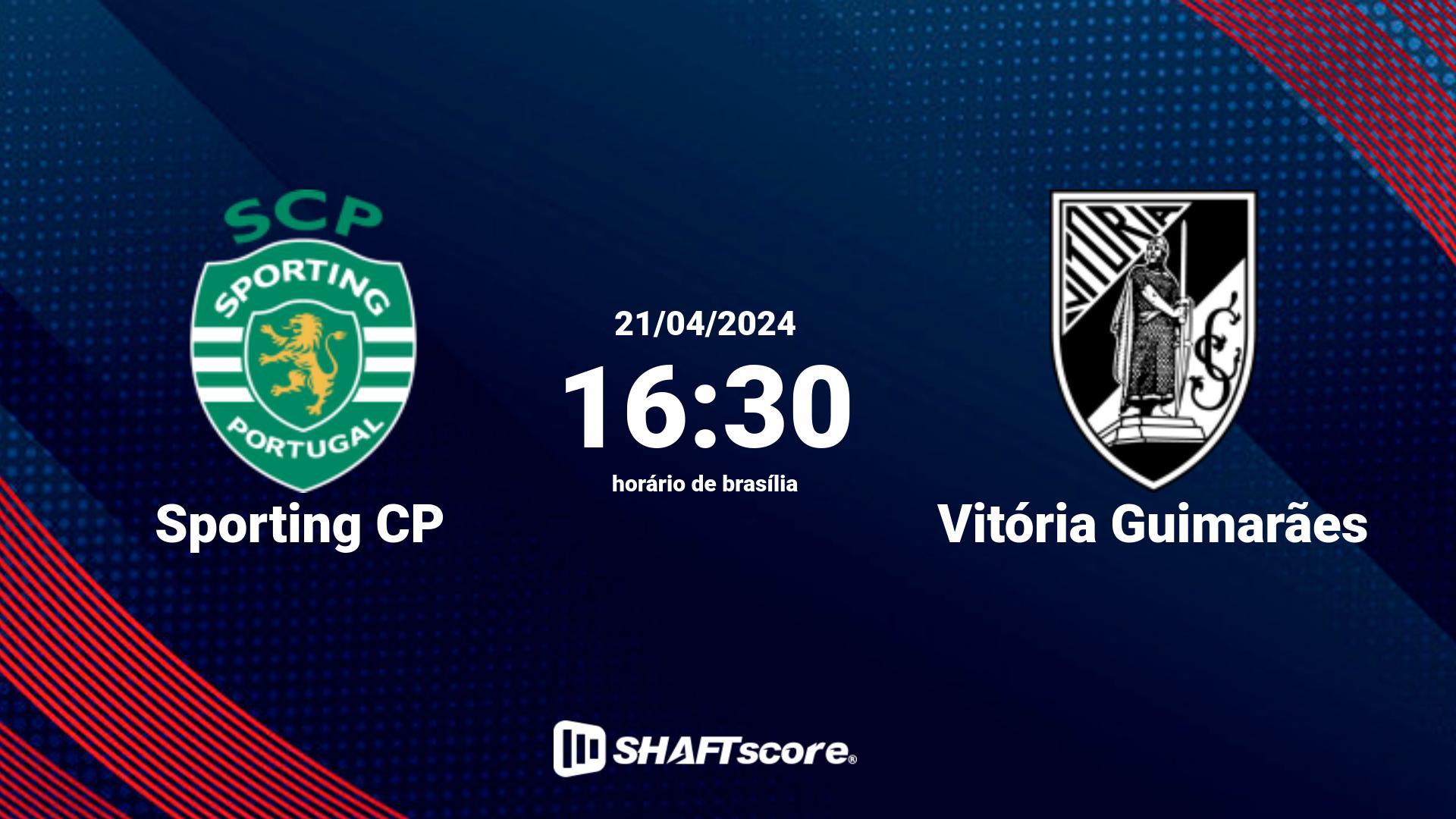 Estatísticas do jogo Sporting CP vs Vitória Guimarães 21.04 16:30