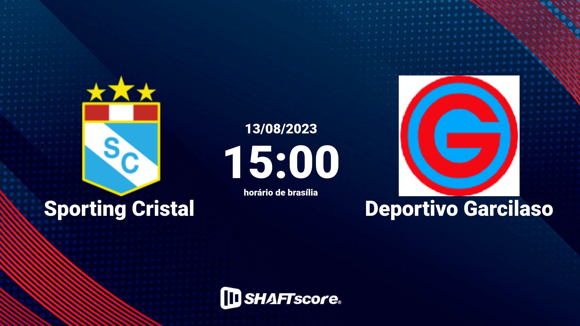 Estatísticas do jogo Sporting Cristal vs Deportivo Garcilaso 13.08 15:00