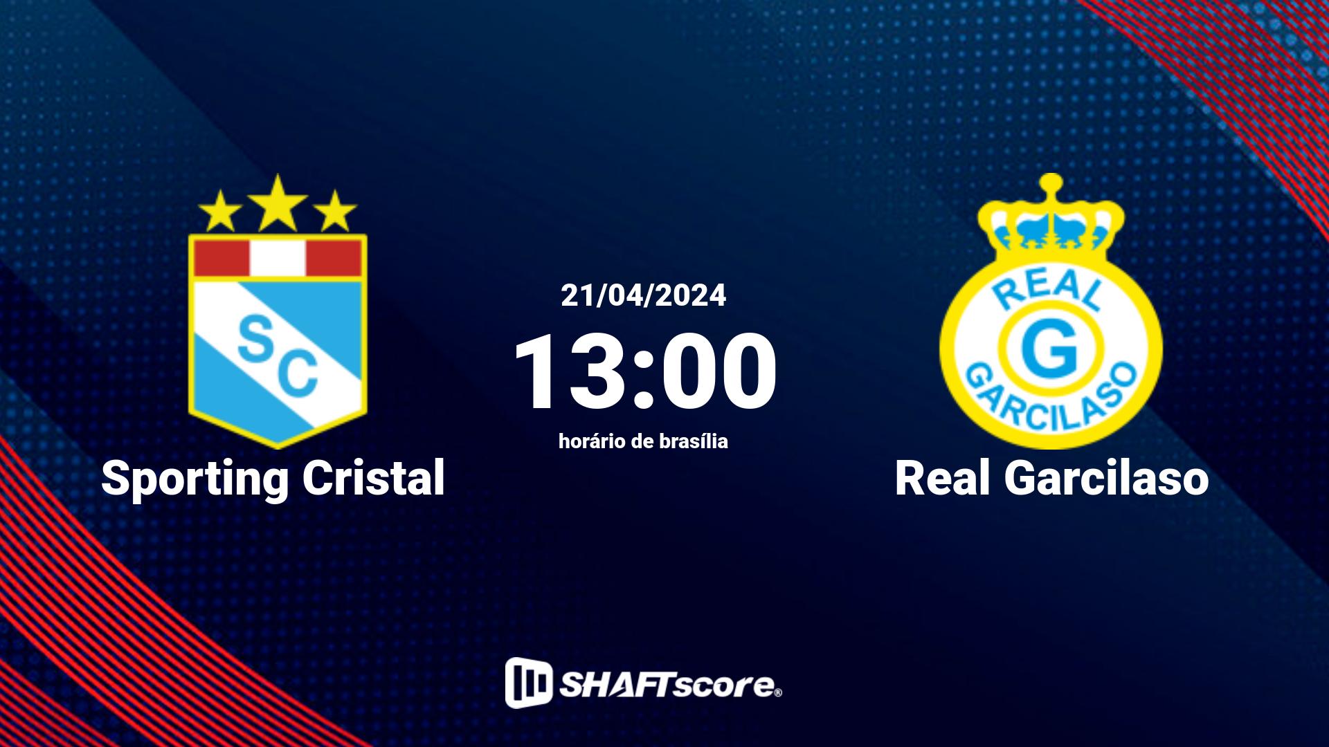 Estatísticas do jogo Sporting Cristal vs Real Garcilaso 21.04 13:00