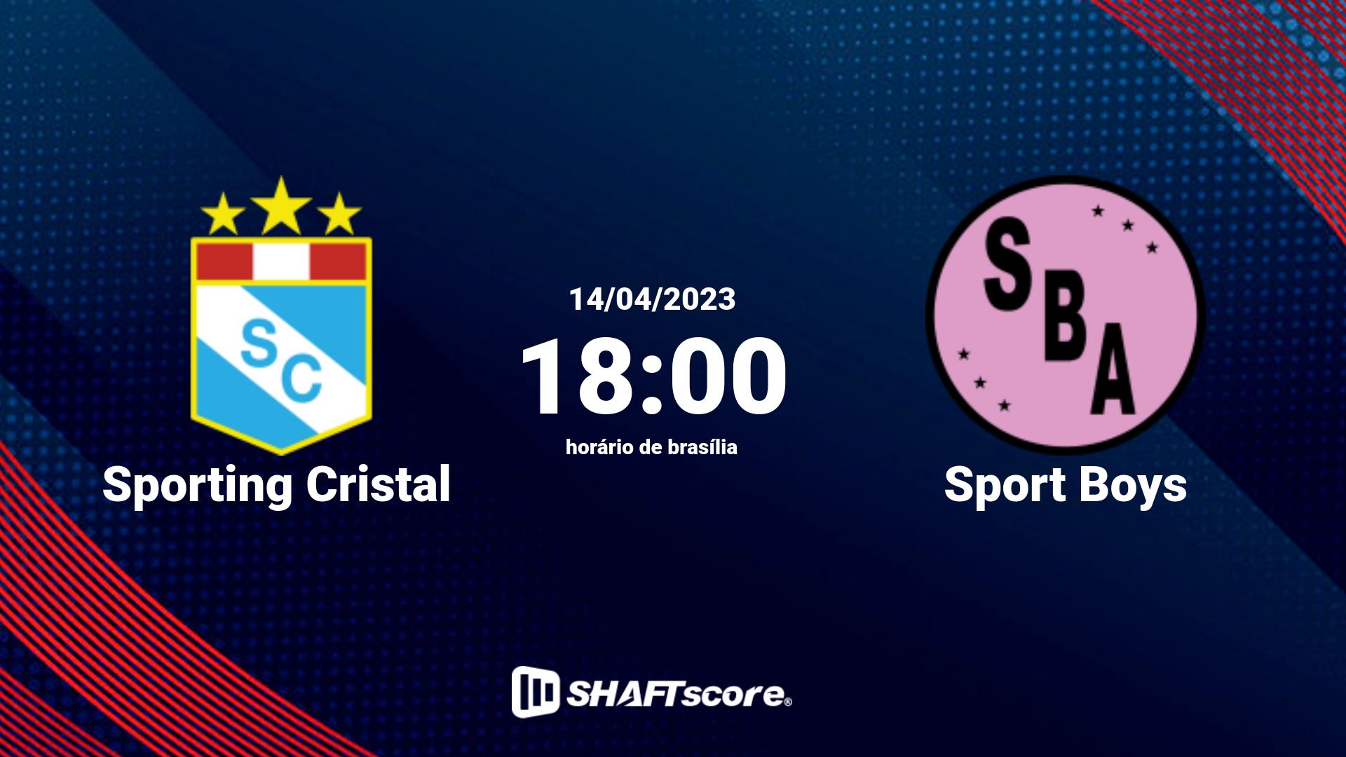 Estatísticas do jogo Sporting Cristal vs Sport Boys 14.04 18:00