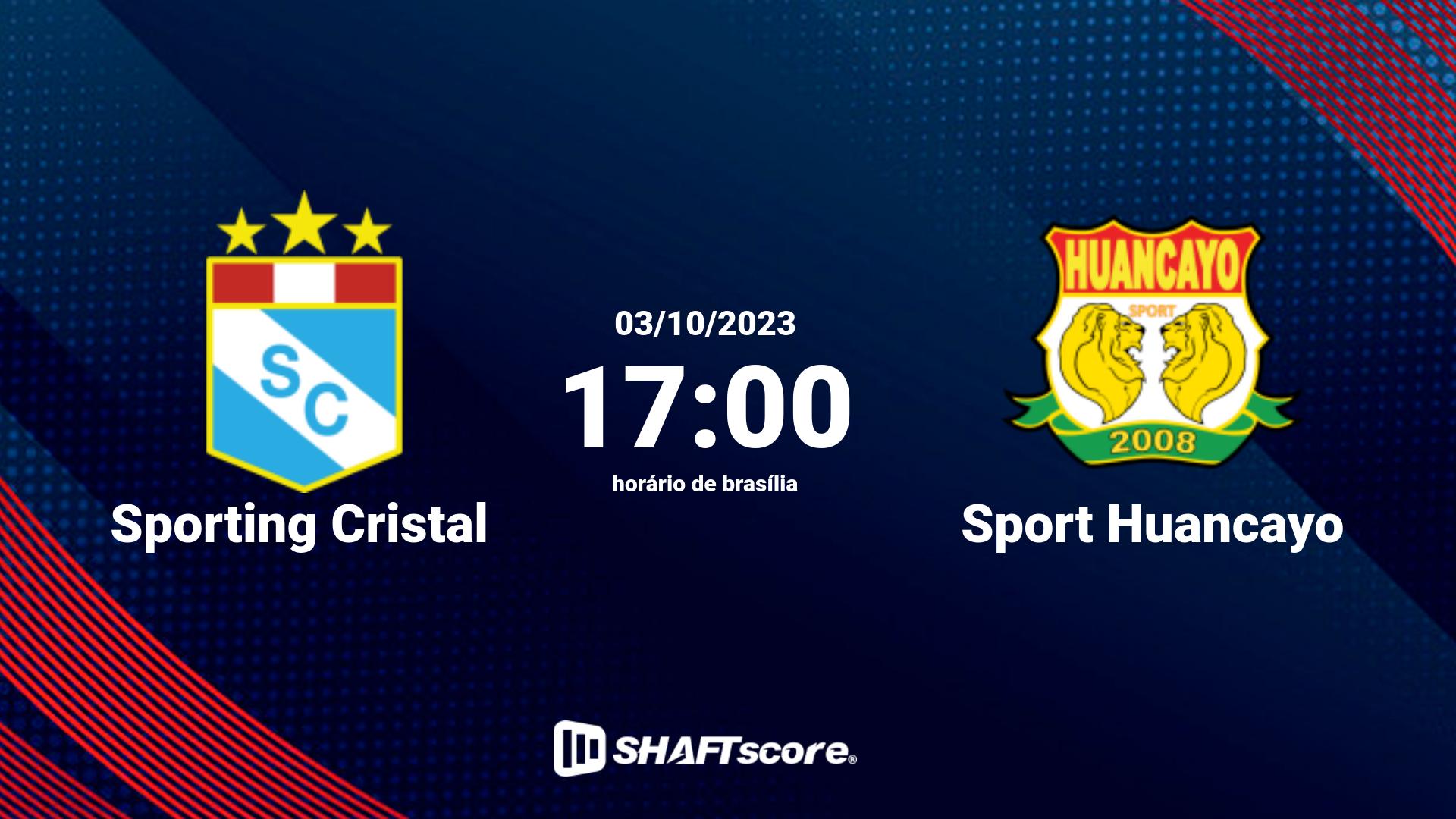 Estatísticas do jogo Sporting Cristal vs Sport Huancayo 03.10 17:00