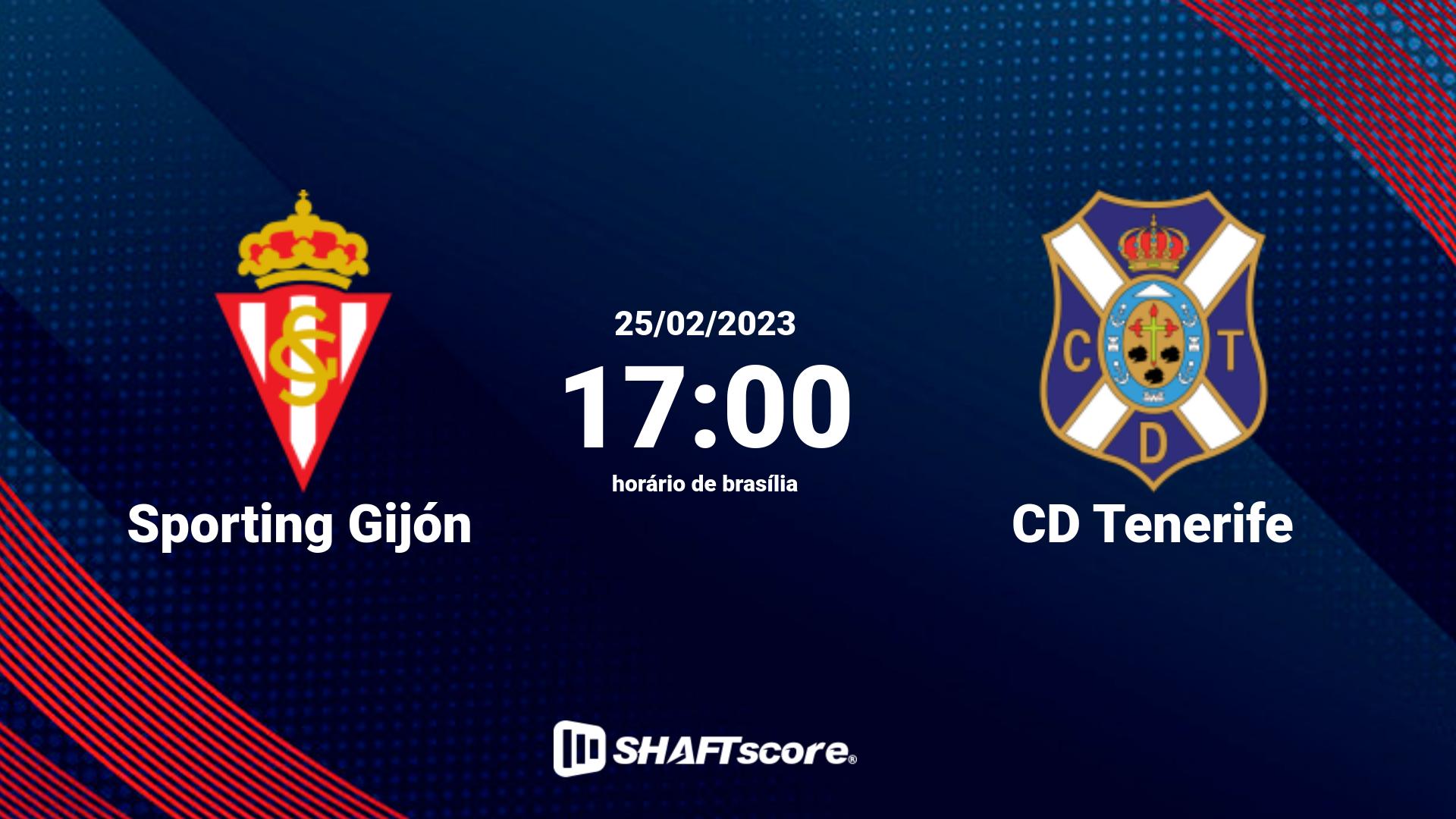 Estatísticas do jogo Sporting Gijón vs CD Tenerife 25.02 17:00