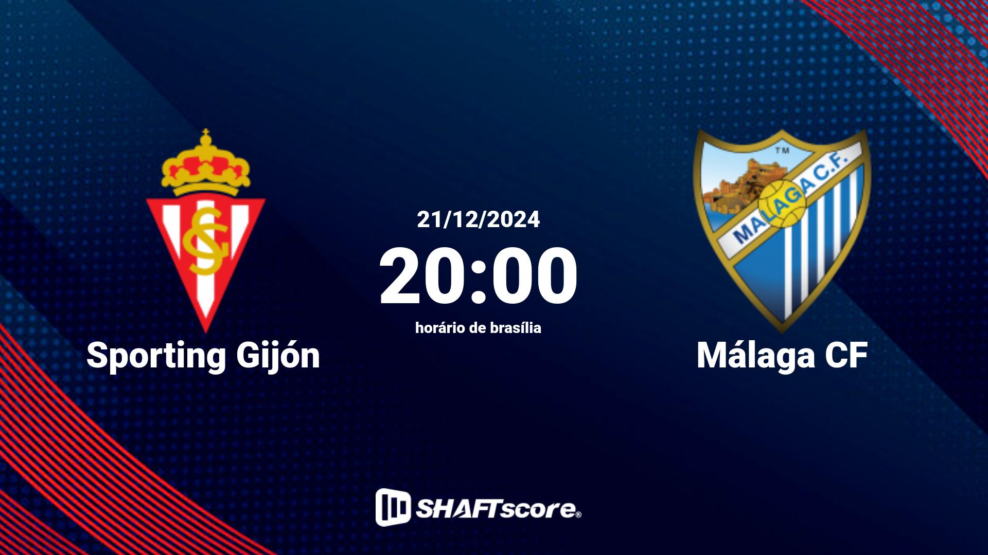 Estatísticas do jogo Sporting Gijón vs Málaga CF 21.12 20:00