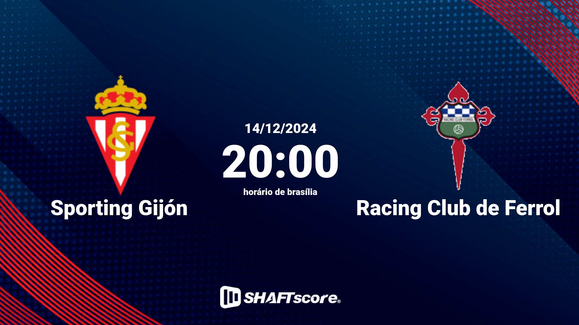 Estatísticas do jogo Sporting Gijón vs Racing Club de Ferrol 14.12 20:00