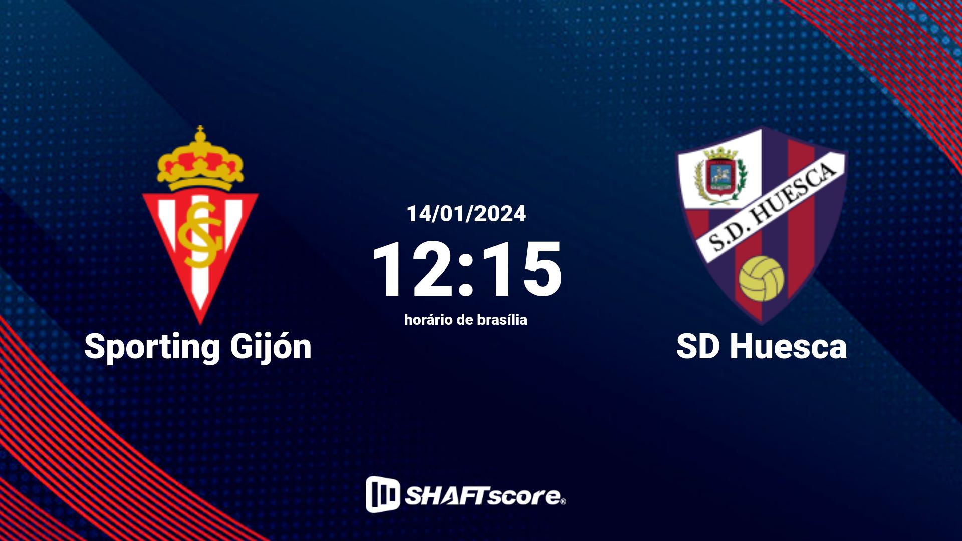 Estatísticas do jogo Sporting Gijón vs SD Huesca 14.01 12:15