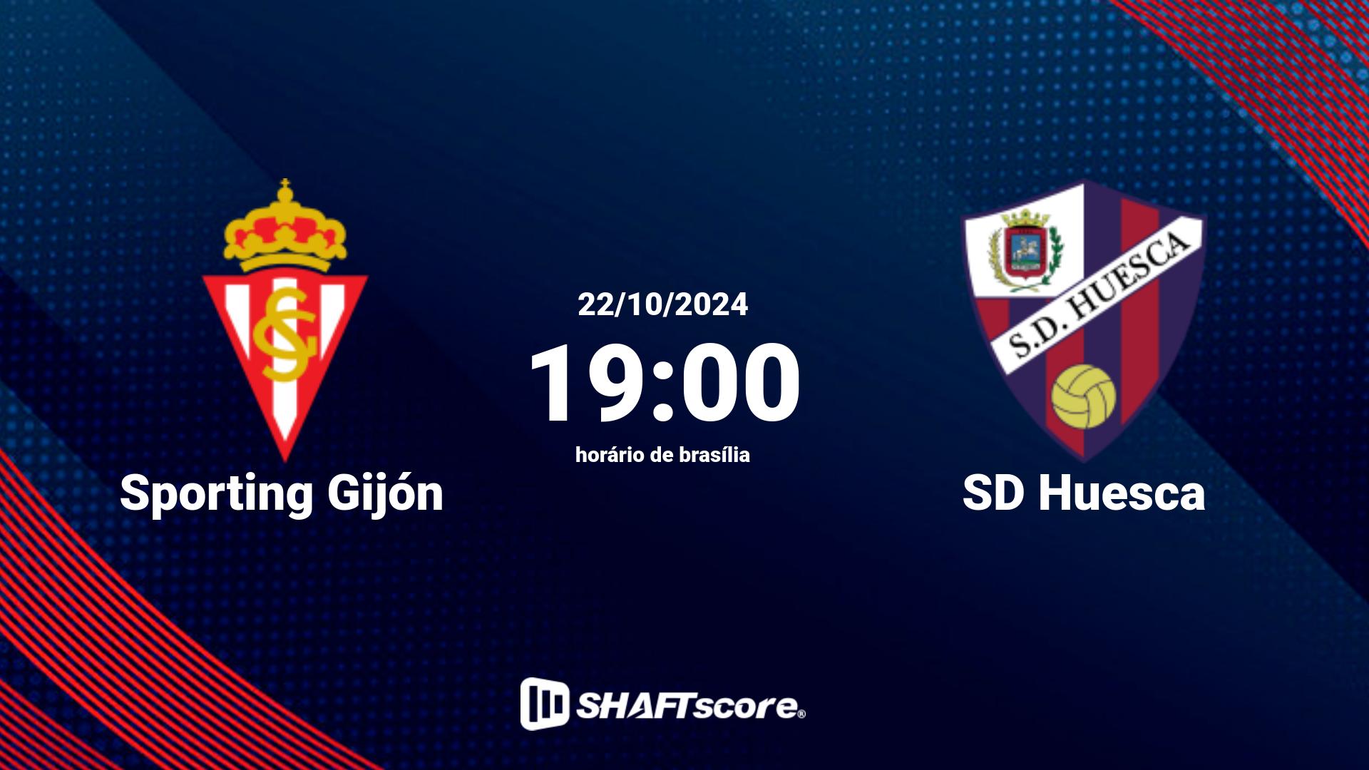 Estatísticas do jogo Sporting Gijón vs SD Huesca 22.10 19:00