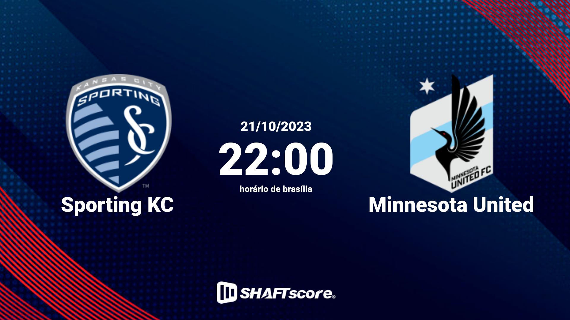 Estatísticas do jogo Sporting KC vs Minnesota United 21.10 22:00