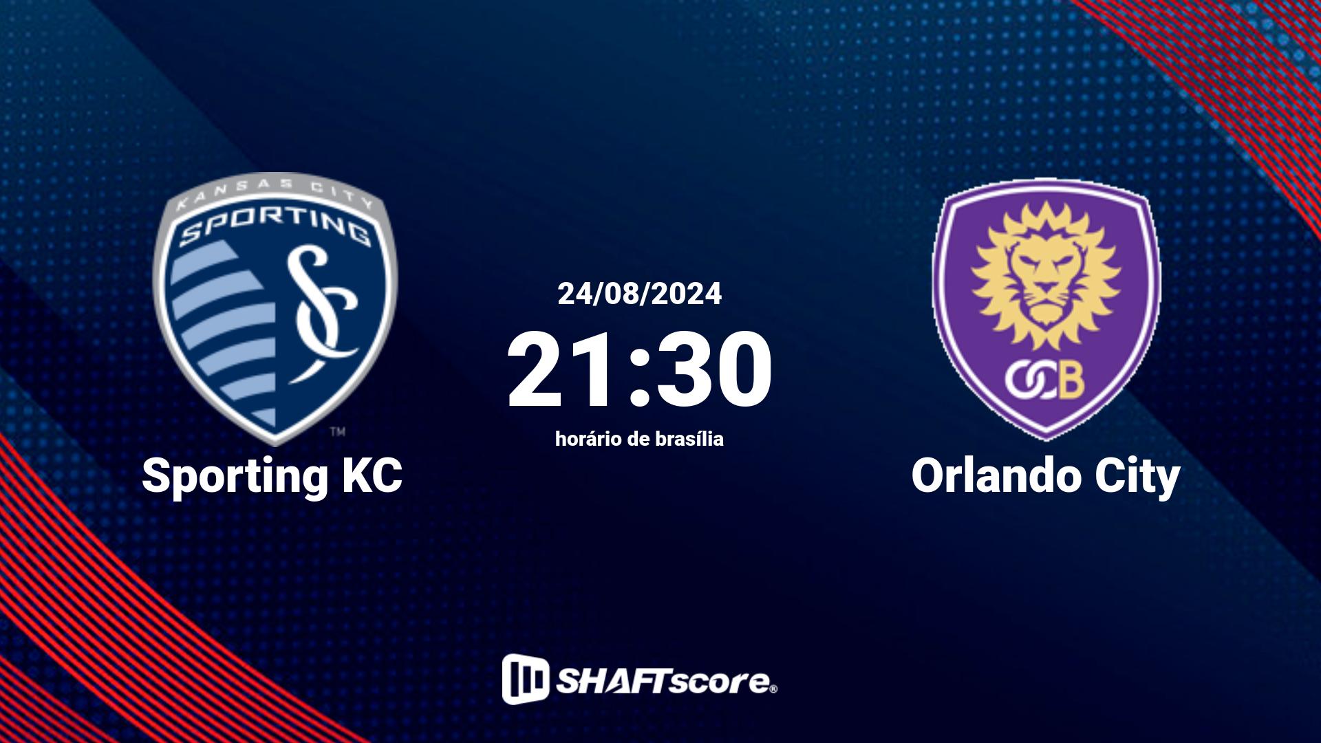 Estatísticas do jogo Sporting KC vs Orlando City 24.08 21:30