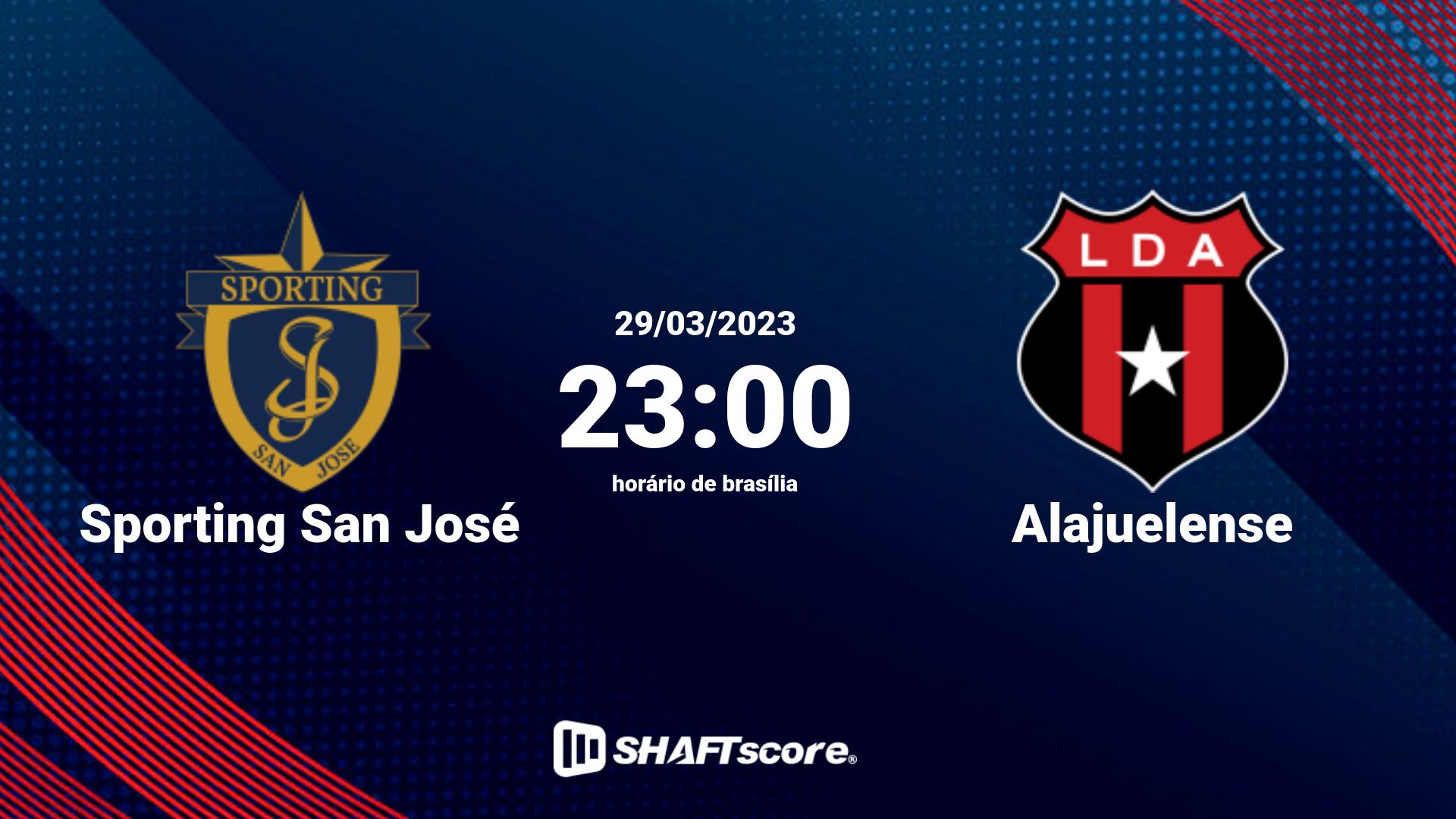 Estatísticas do jogo Sporting San José vs Alajuelense 29.03 23:00