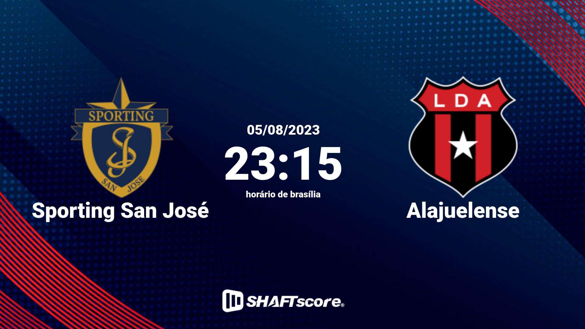 Estatísticas do jogo Sporting San José vs Alajuelense 05.08 23:15