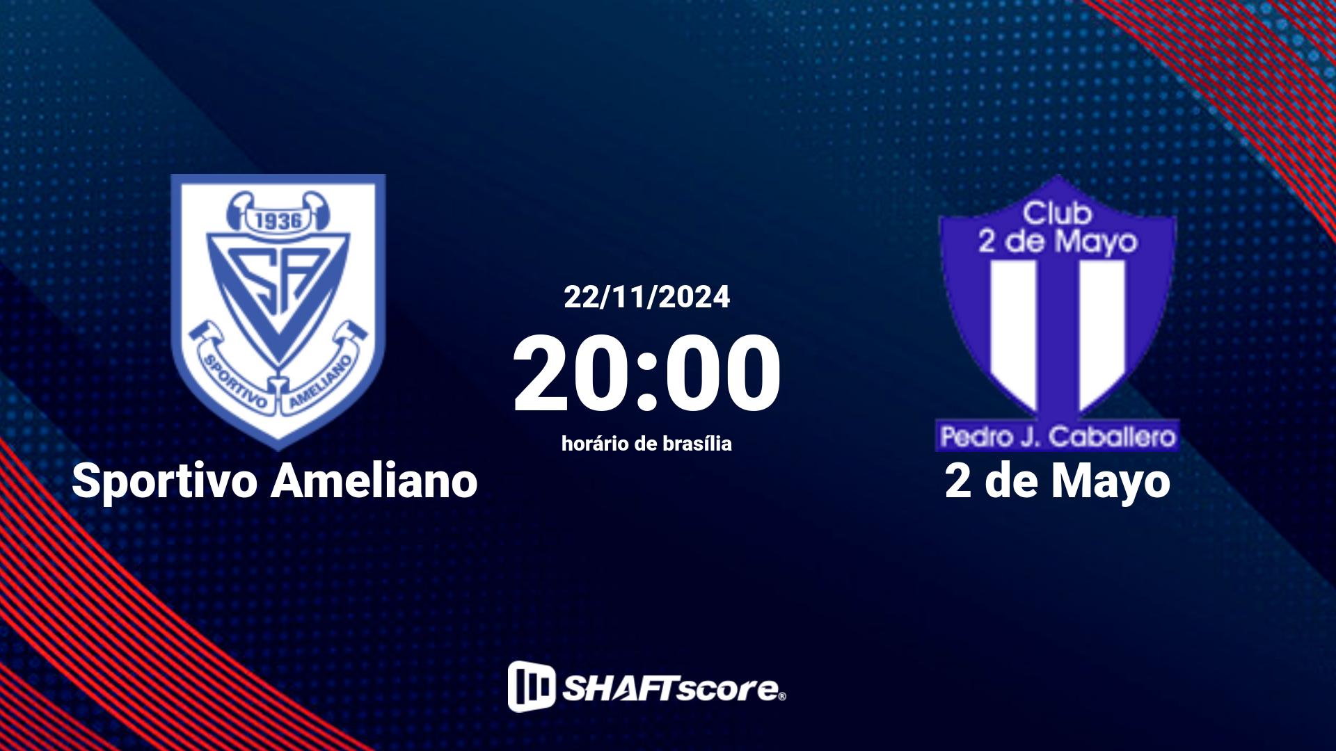 Estatísticas do jogo Sportivo Ameliano vs 2 de Mayo 22.11 20:00