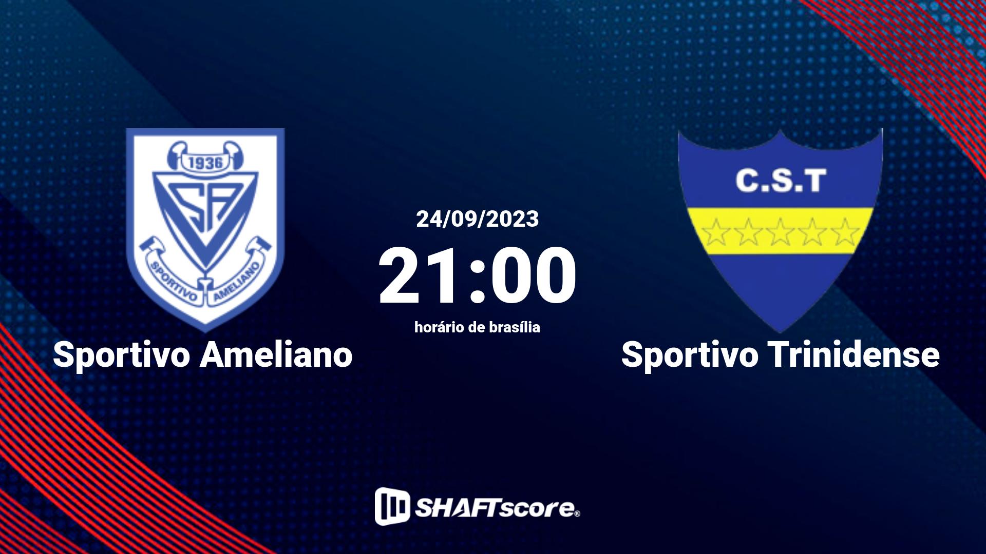 Estatísticas do jogo Sportivo Ameliano vs Sportivo Trinidense 24.09 21:00