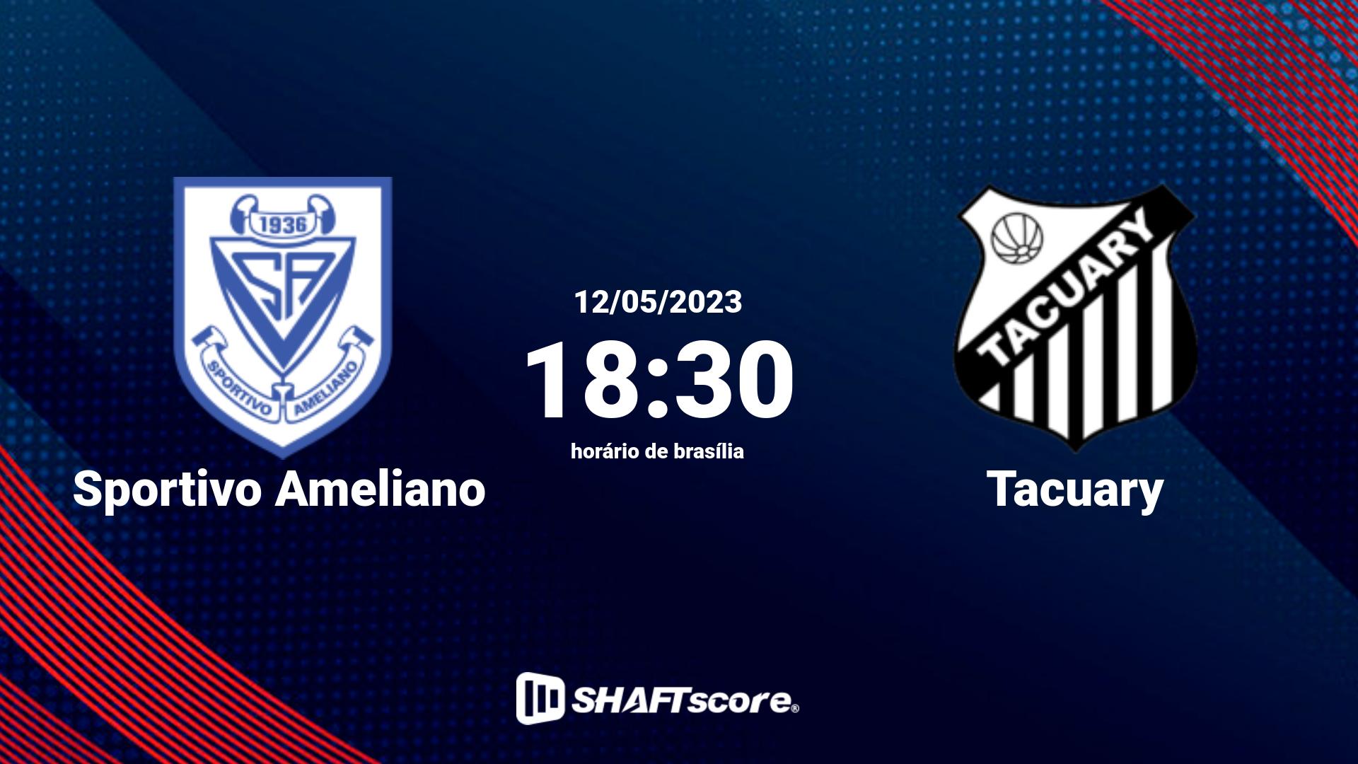 Estatísticas do jogo Sportivo Ameliano vs Tacuary 12.05 18:30