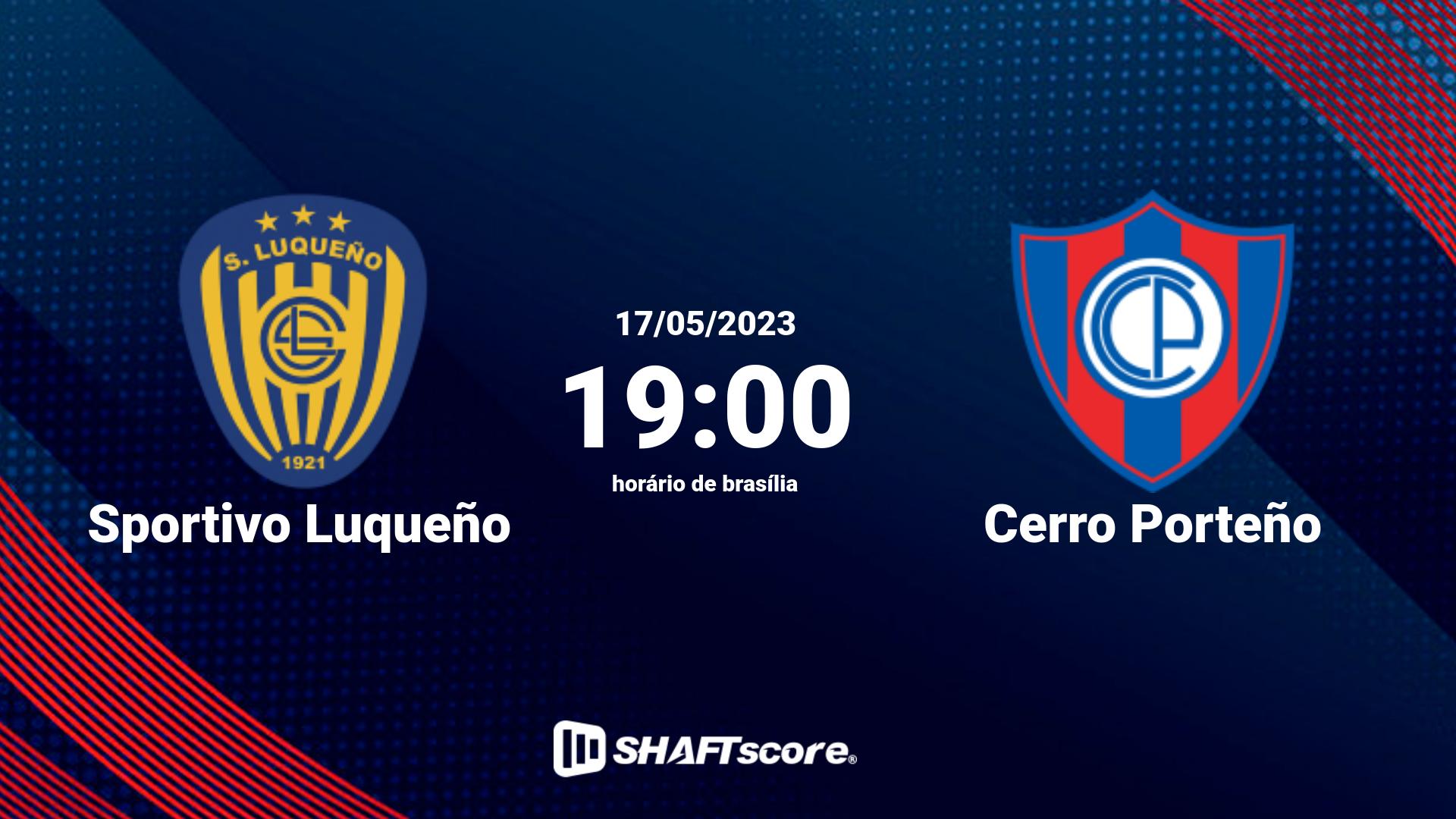 Estatísticas do jogo Sportivo Luqueño vs Cerro Porteño 17.05 19:00