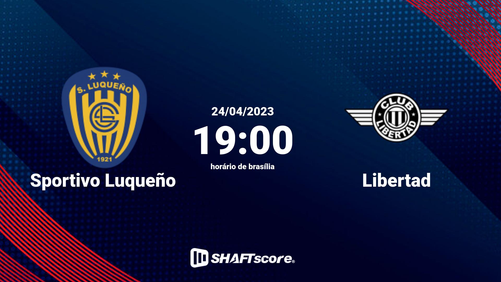 Estatísticas do jogo Sportivo Luqueño vs Libertad 24.04 19:00